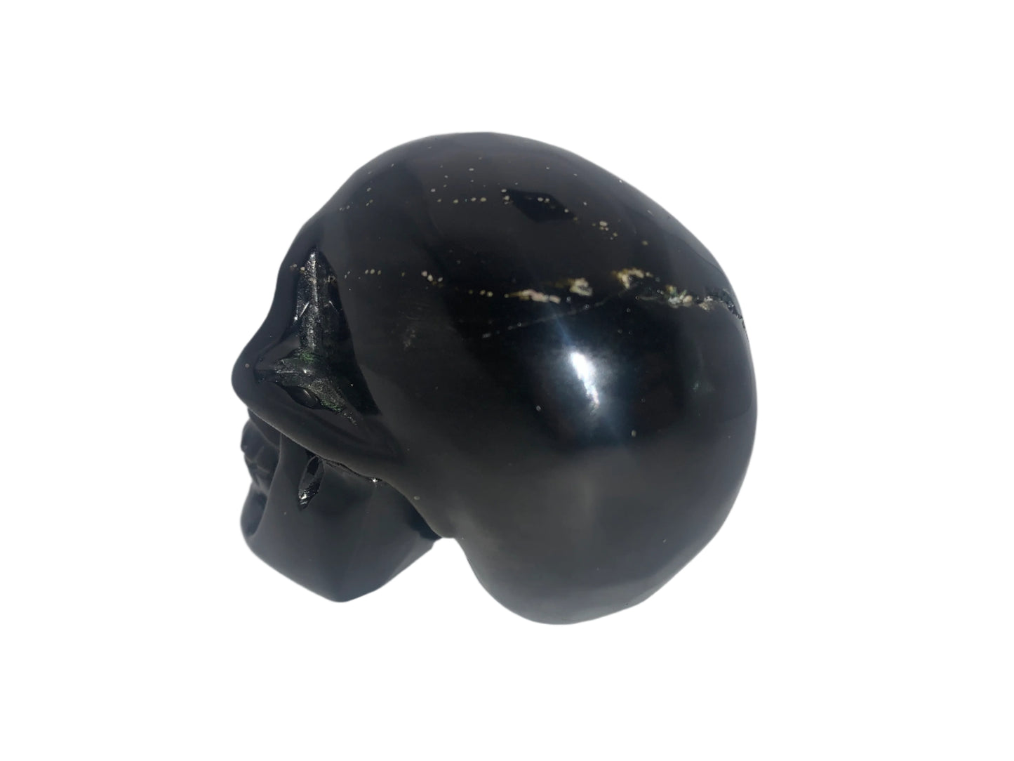3.9" Golden Sheen Obsidian Skull