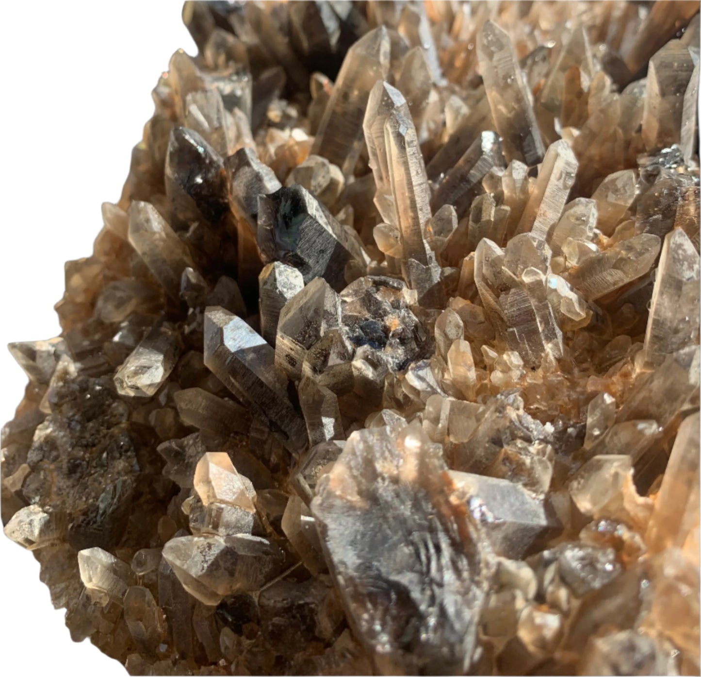 9" Smoky Quartz Cluster