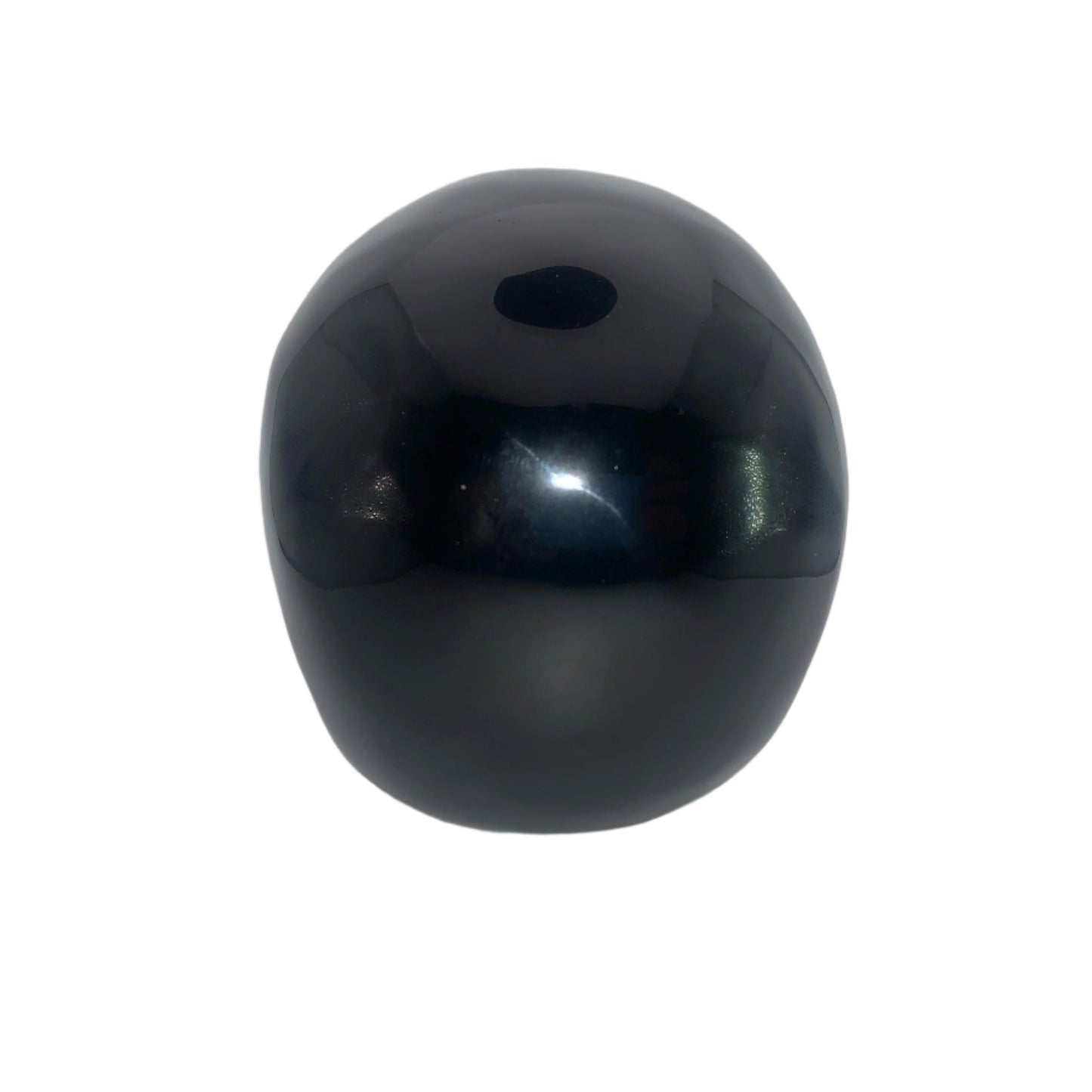 Cráneo de obsidiana negra de 5,3"