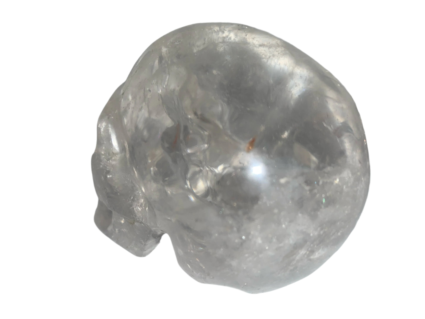 4" Master Healer Alpine Quartz Skull w/ Rainbows