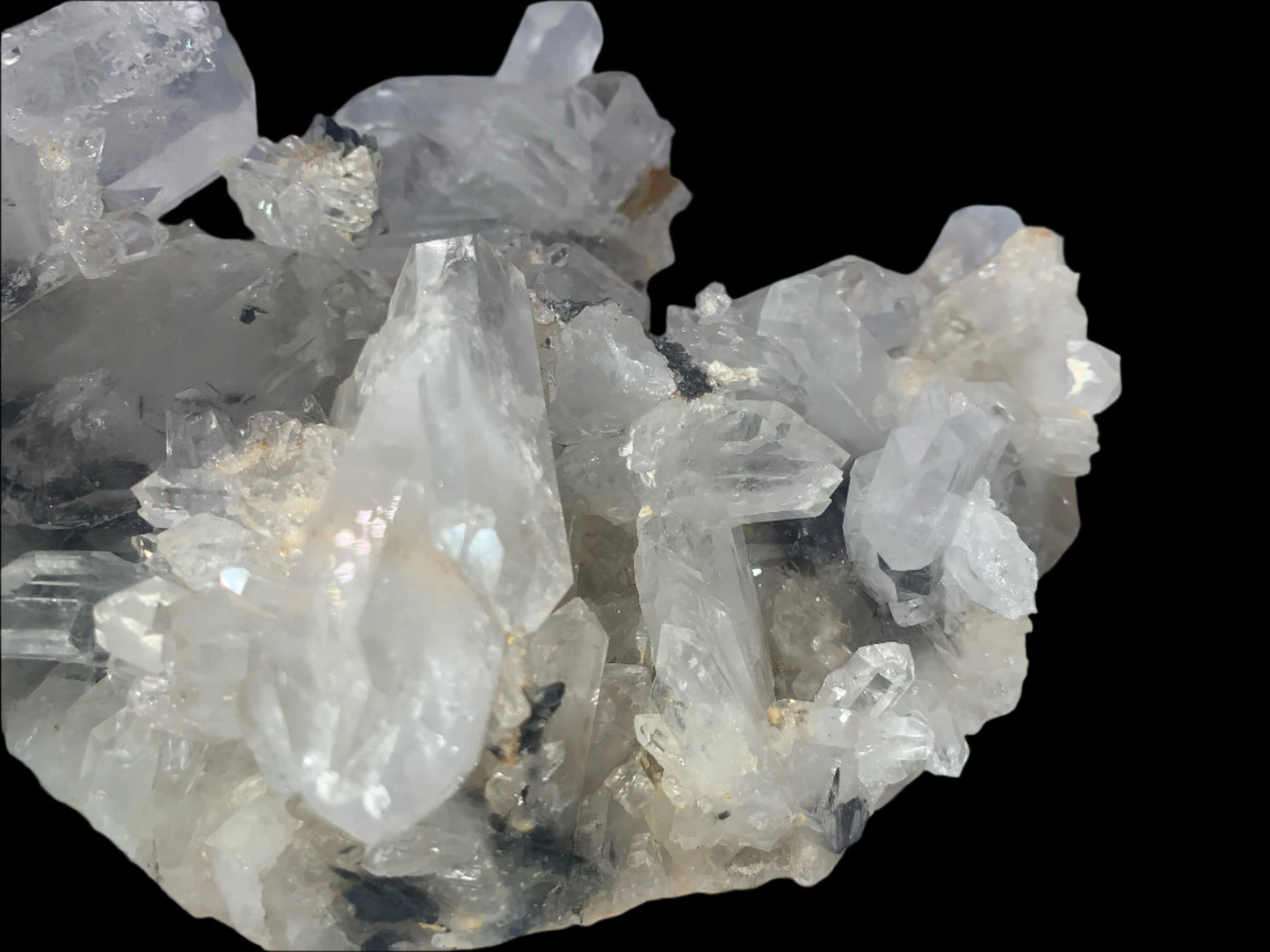 4lb 2oz Quartz & Brookite Cluster w/ Rainbows