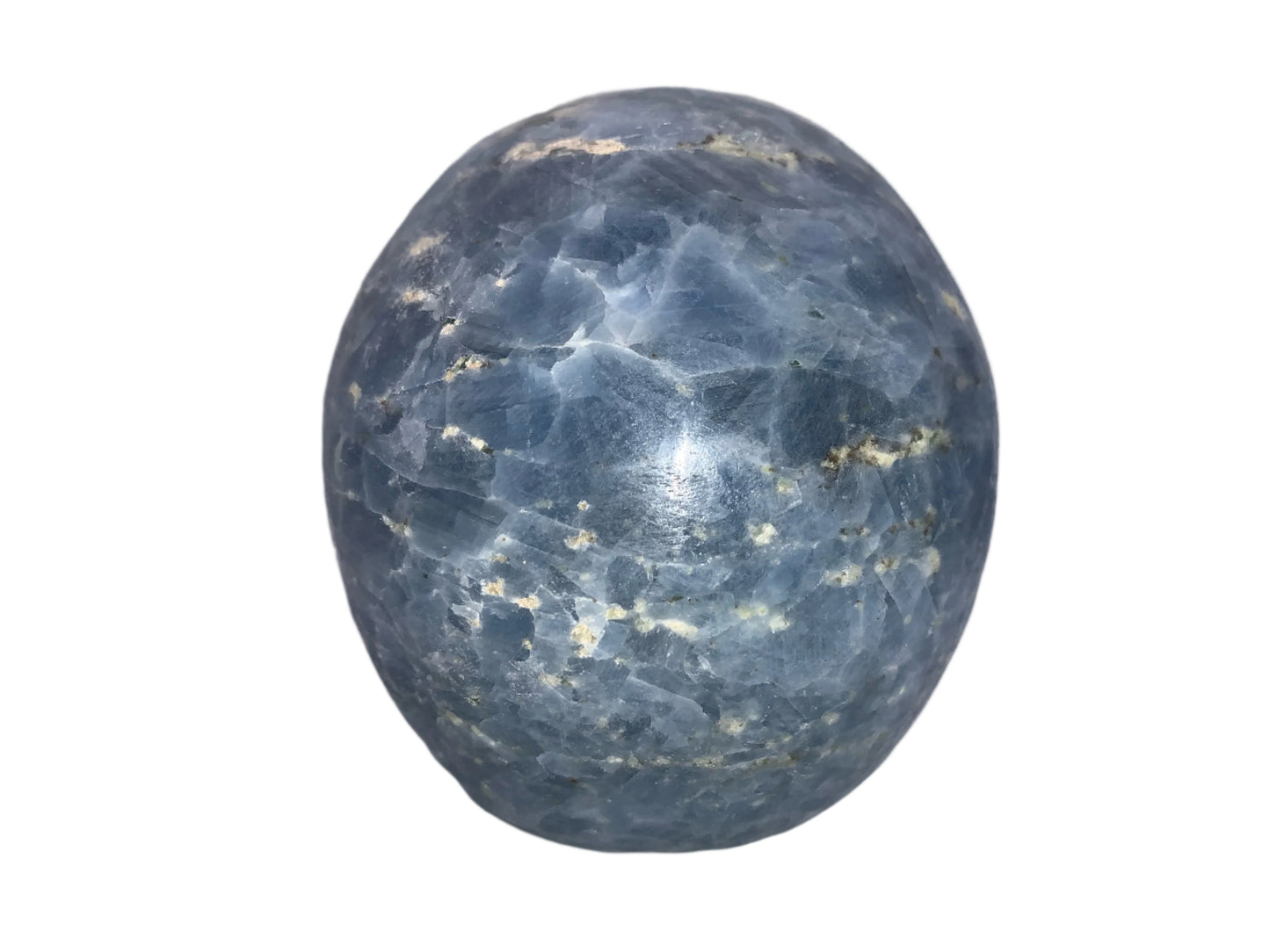 Cráneo de calcita azul de 5"