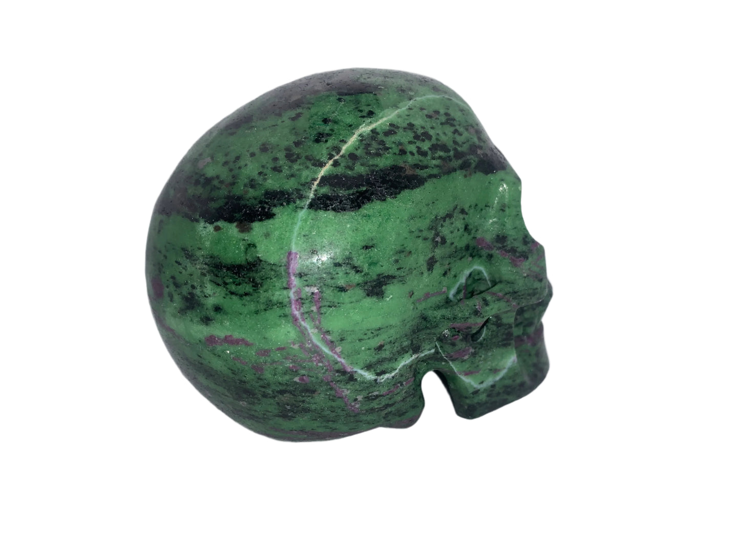5.3" Ruby Zoisite Skull