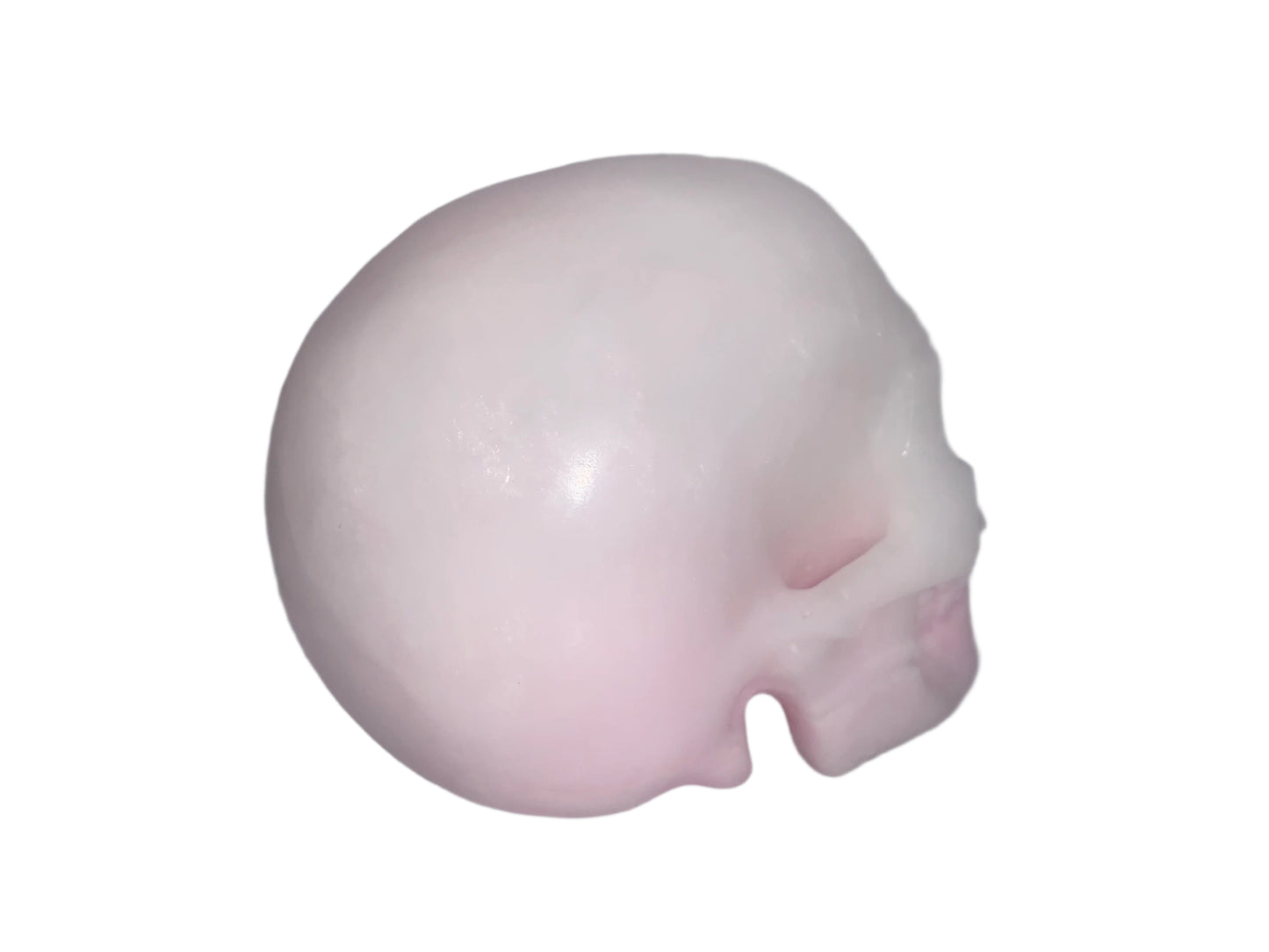 5.3" Rare Pink Aragonite Skull