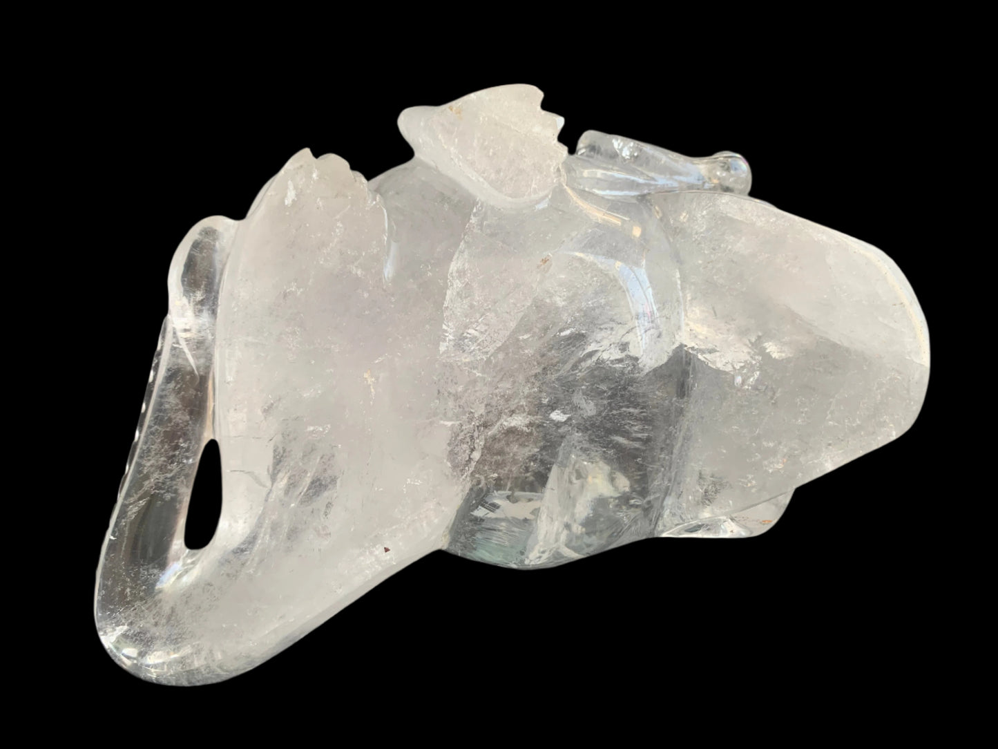 Leandro de Souza Lemurian Sirius Quartz Skull with Dragon