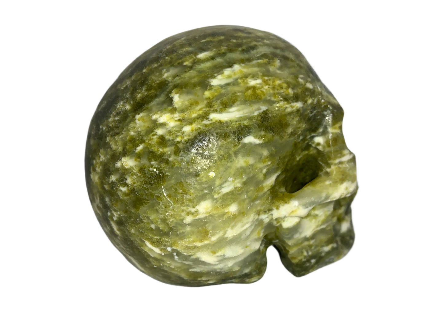 5.3" Serpentine Marble Skull