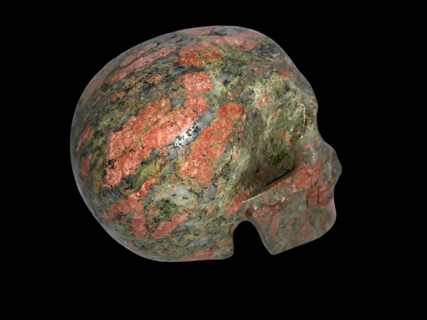 5.4" Unakite Jasper Skull