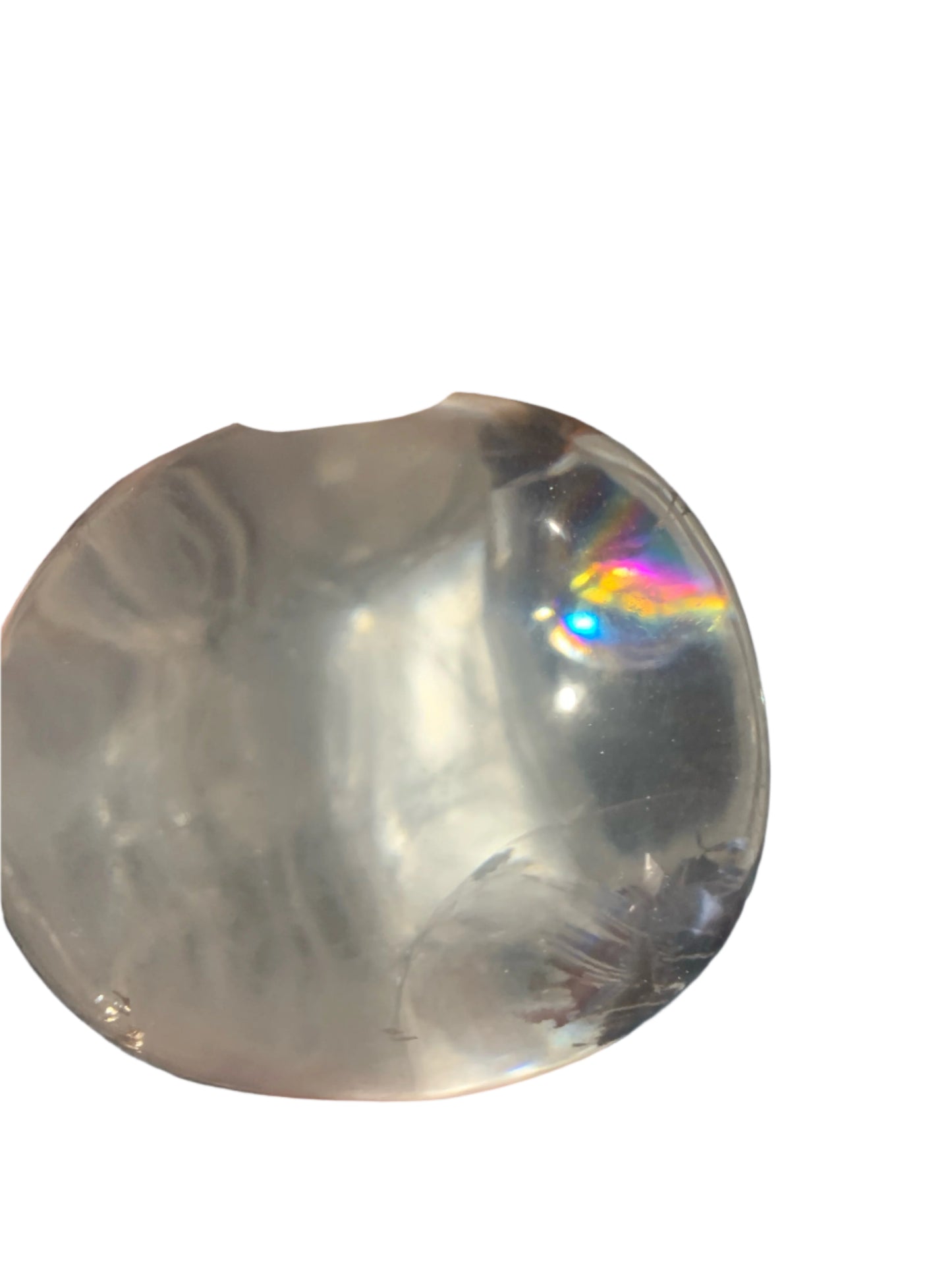 3.4" Alpine Quartz Skull w/ Rainbows