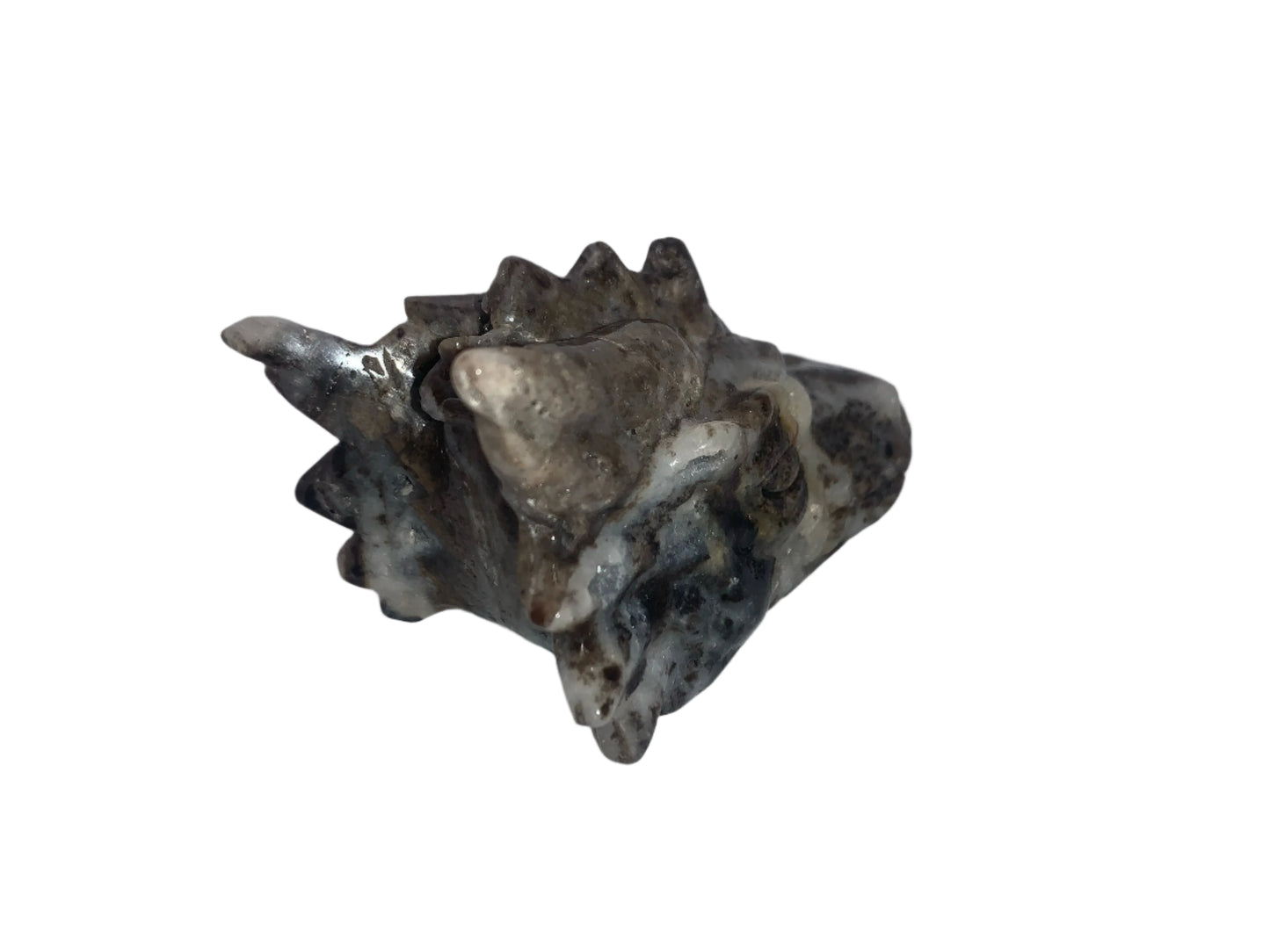 Dragón de esfalrita de 4,4" con geodas