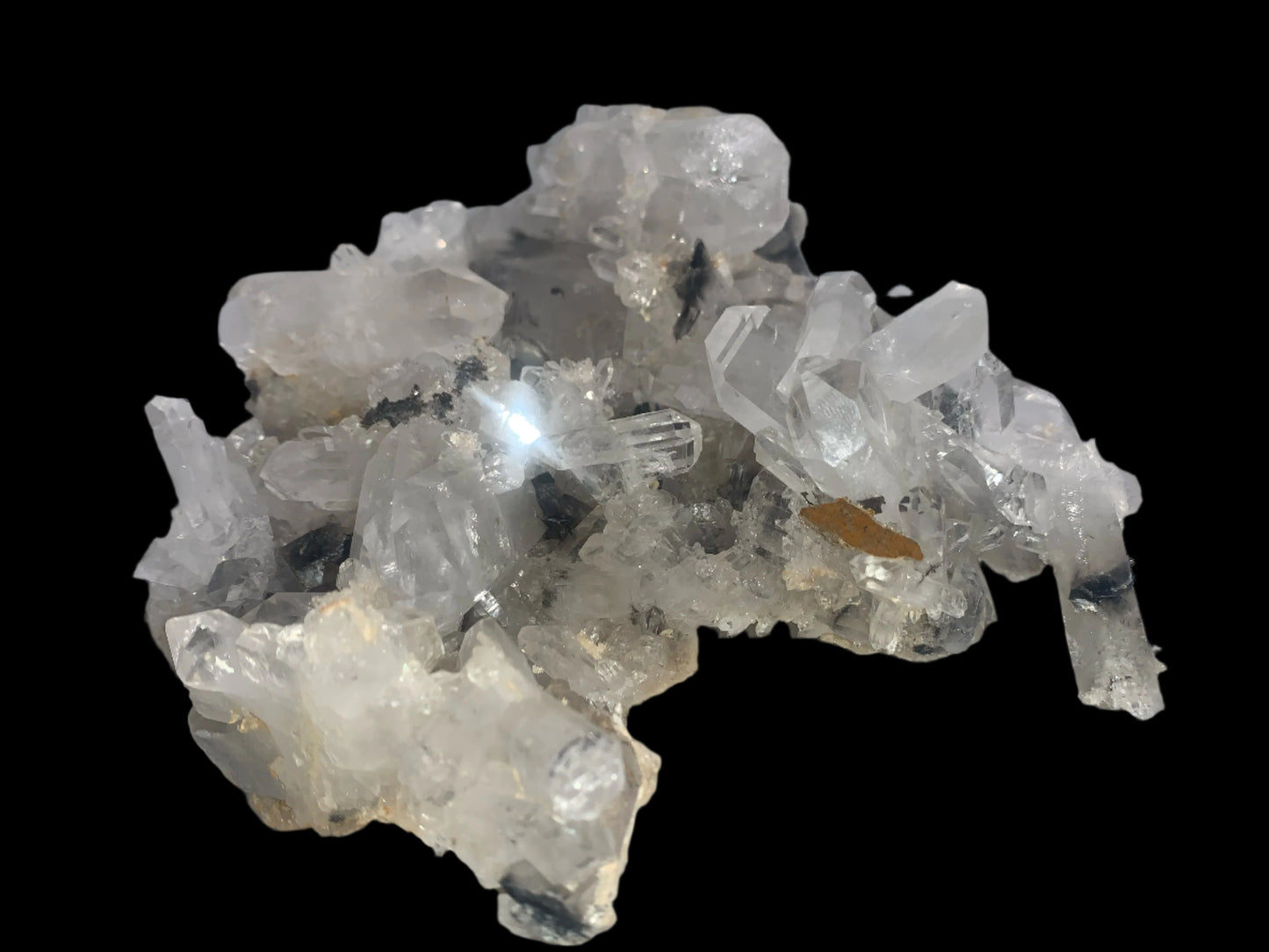 4lb 2oz Quartz & Brookite Cluster w/ Rainbows