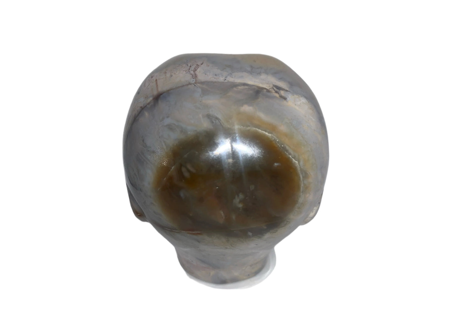 4.1" Carnelian Dendritic Agate Star Being w/ Lapis Lazuli Eyes