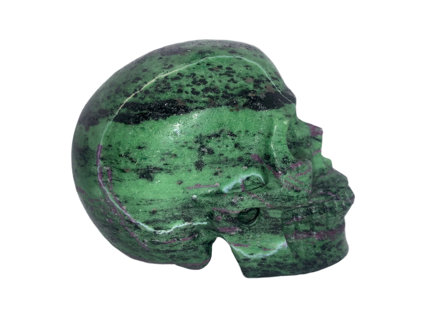 5.3" Ruby Zoisite Skull