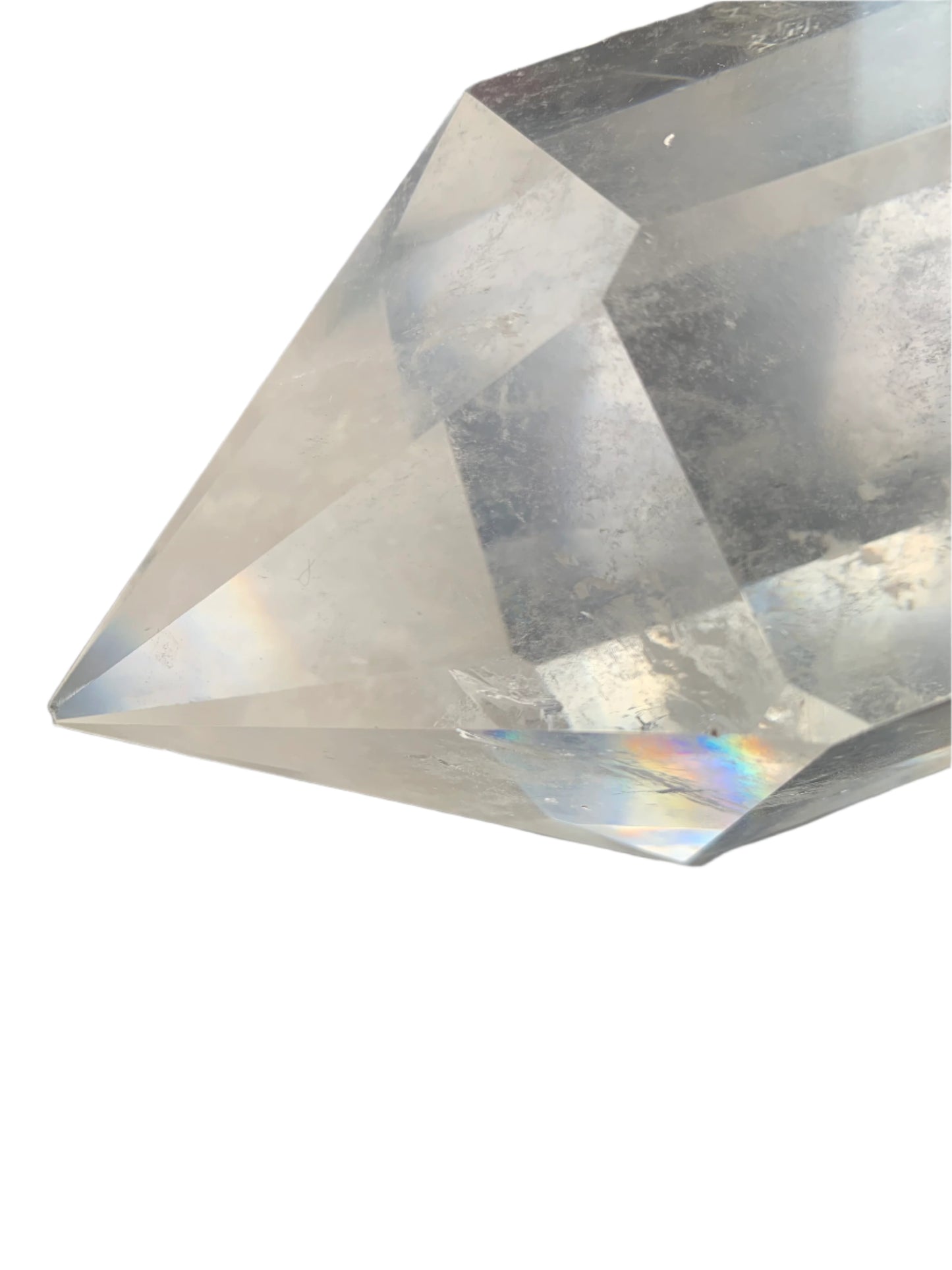 9lb Clear Quartz & Tourmaline Tower w/ Rainbows