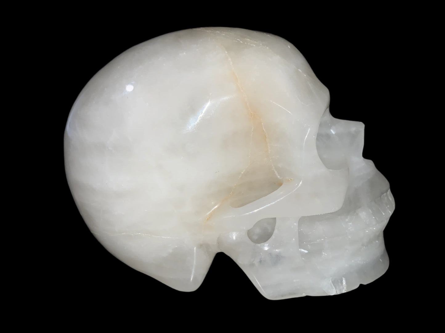 5.5" White Agate Skull