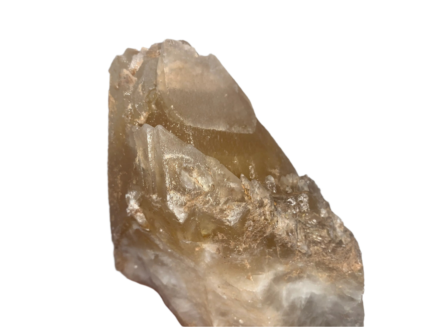 5.8" Time Keeper Dog Tooth Laser Wand Calcite