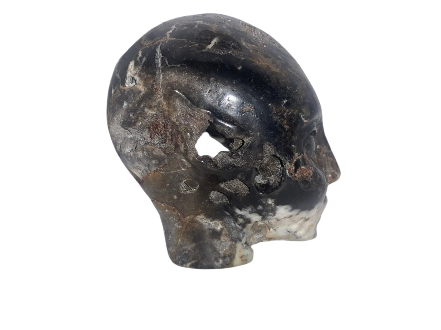 Portal elemental de calavera de ágata mixta de 4,5"