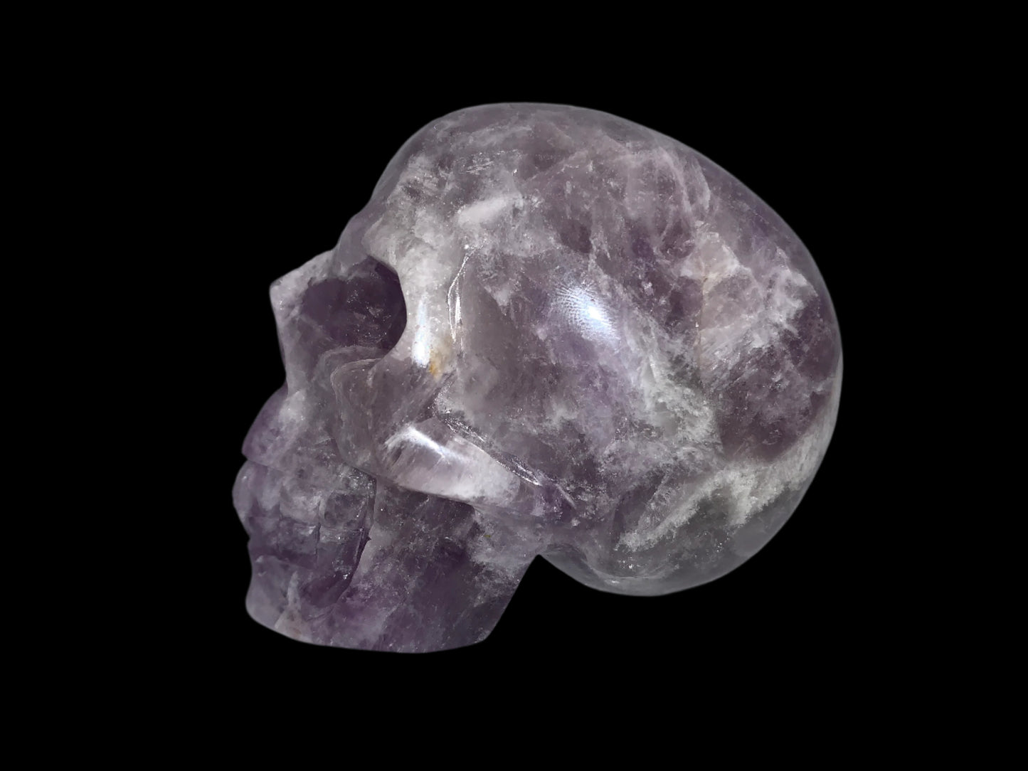 3.4" Amethyst & Smoky/White Quartz w/ Rainbows
