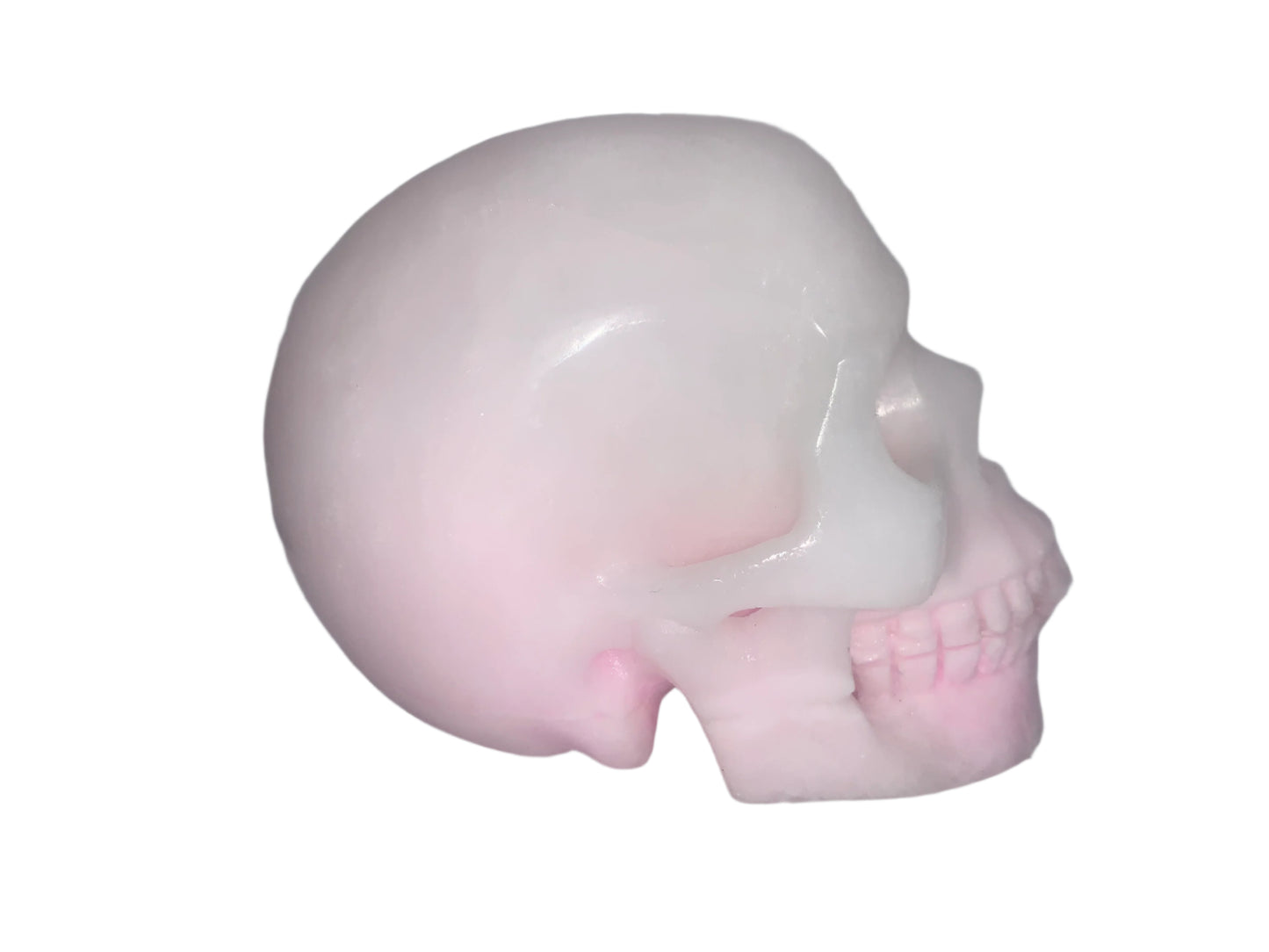 5.3" Rare Pink Aragonite Skull