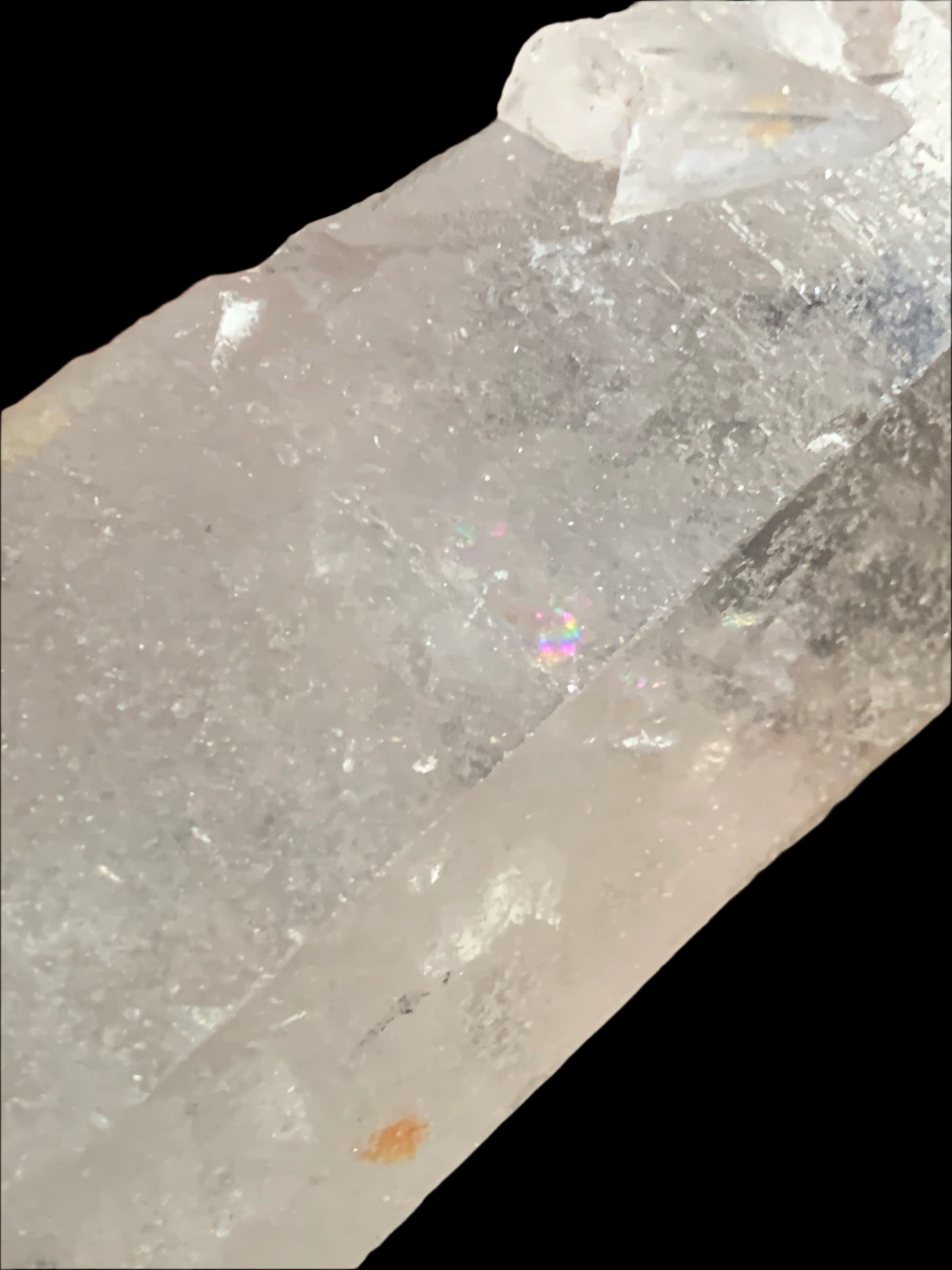 Biblioteca estelar de cristal de cuarzo autorreparado de 5,9" con arcoíris
