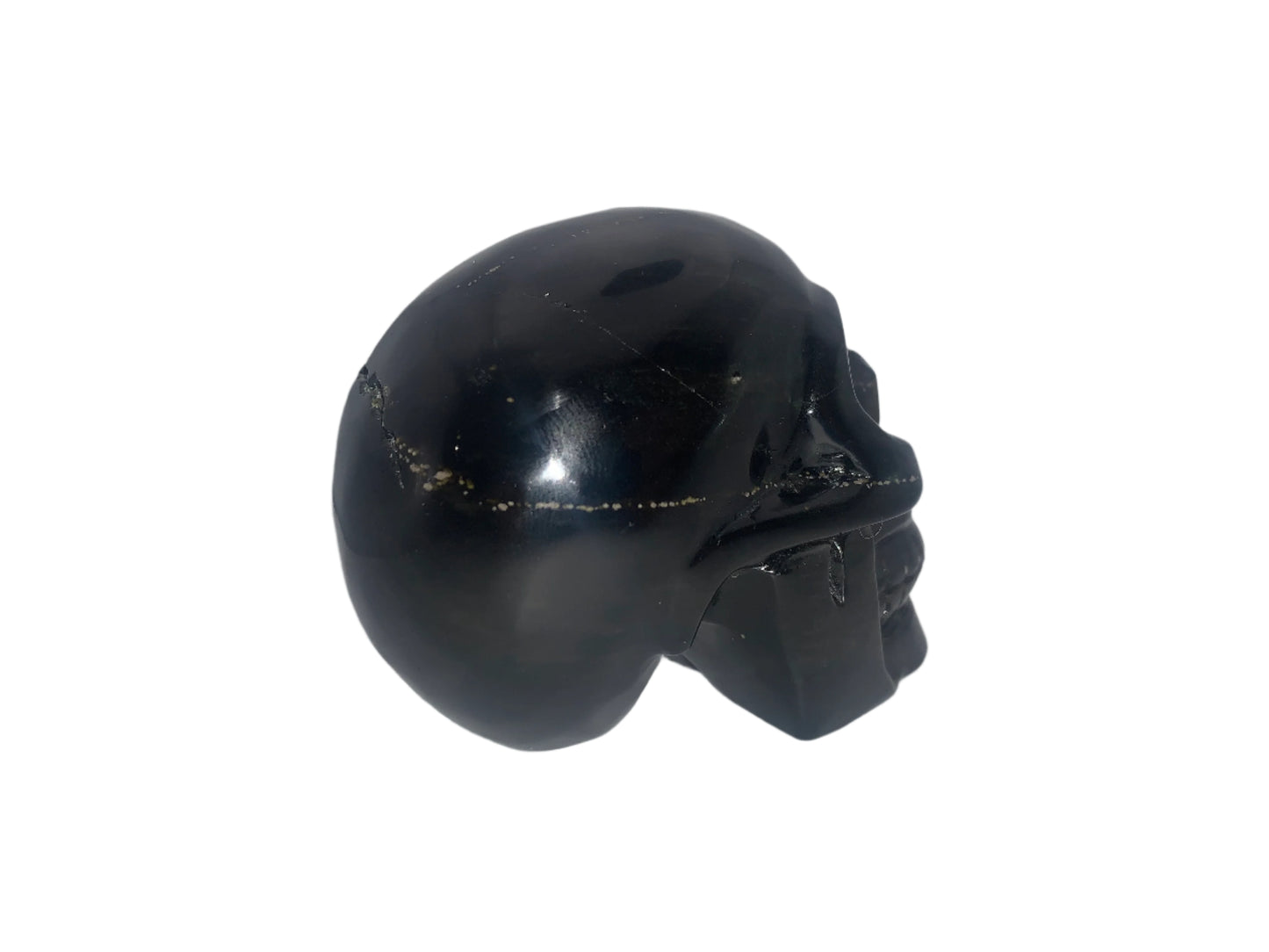 3.9" Golden Sheen Obsidian Skull