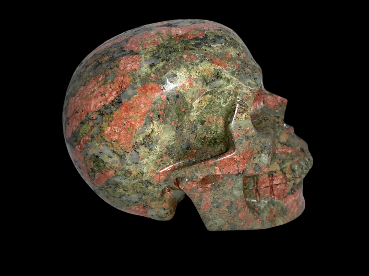 5.4" Unakite Jasper Skull