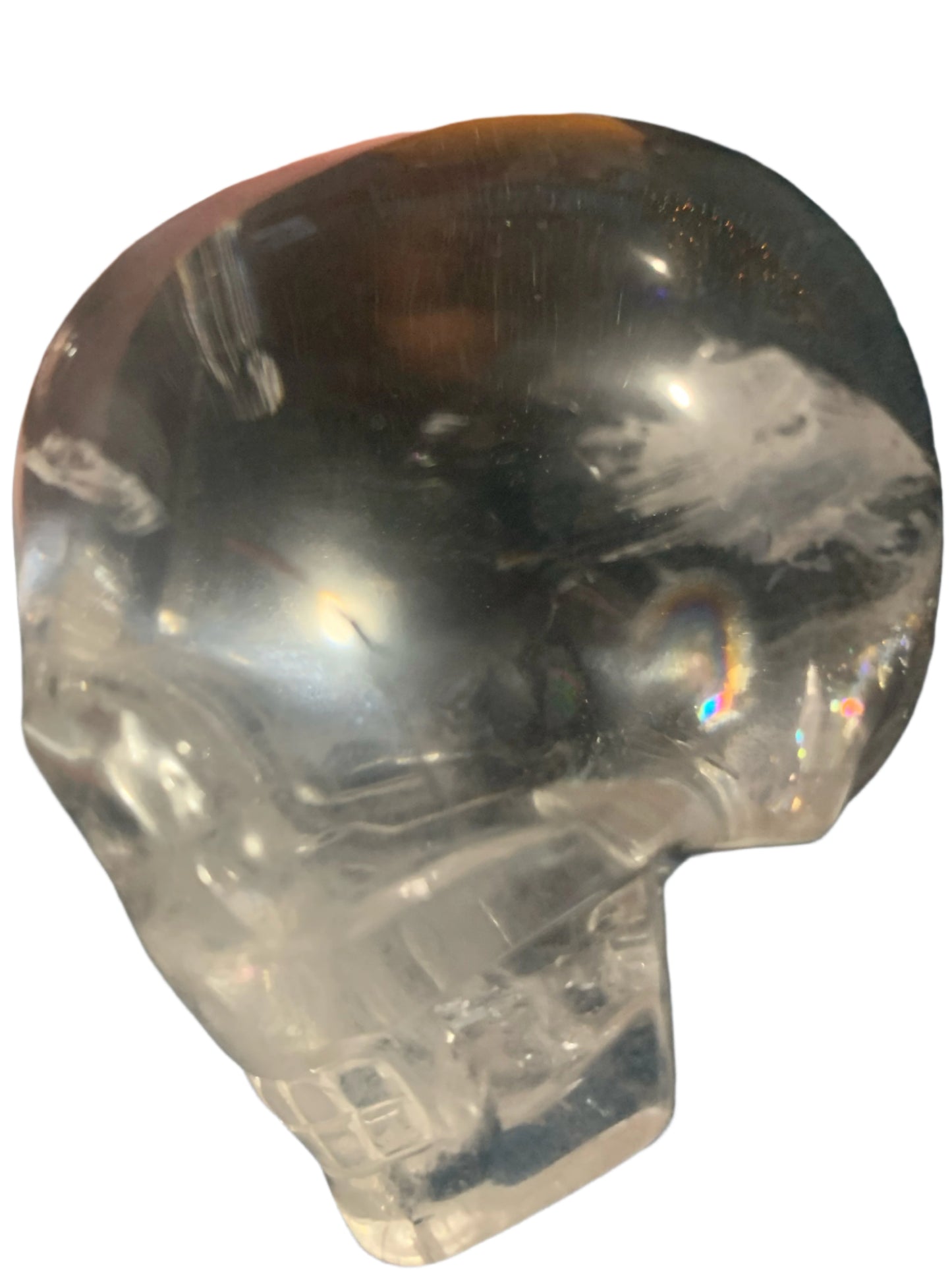 3.4" Alpine Quartz Skull w/ Rainbows