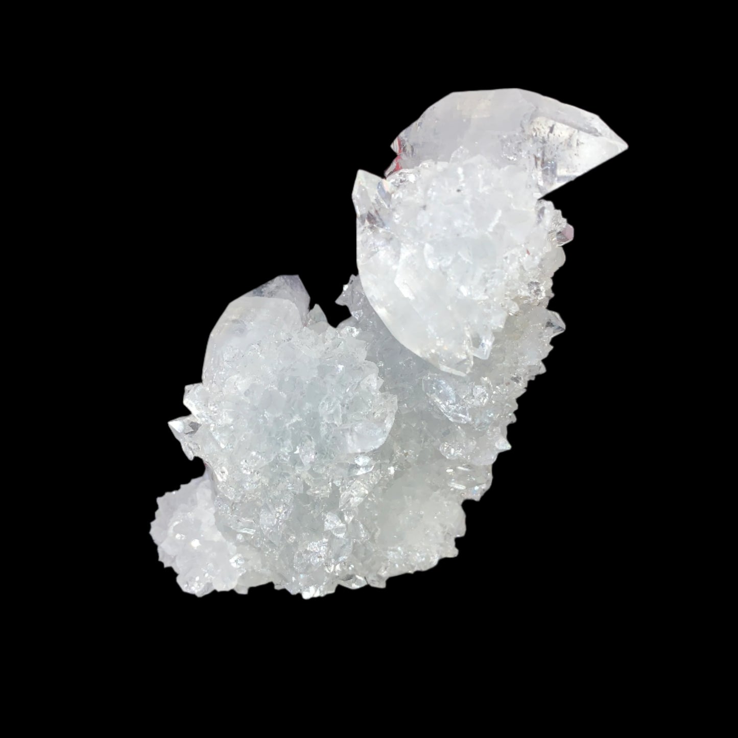 3.2" Apophyllite Cluster In Stalactite Formation w/ Rainbows