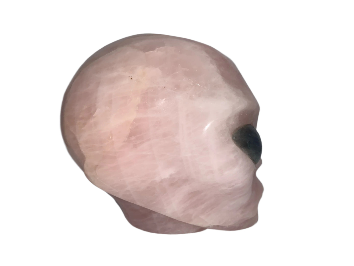 Ser estelar de cuarzo rosa de 4,8" con ojos de labradorita