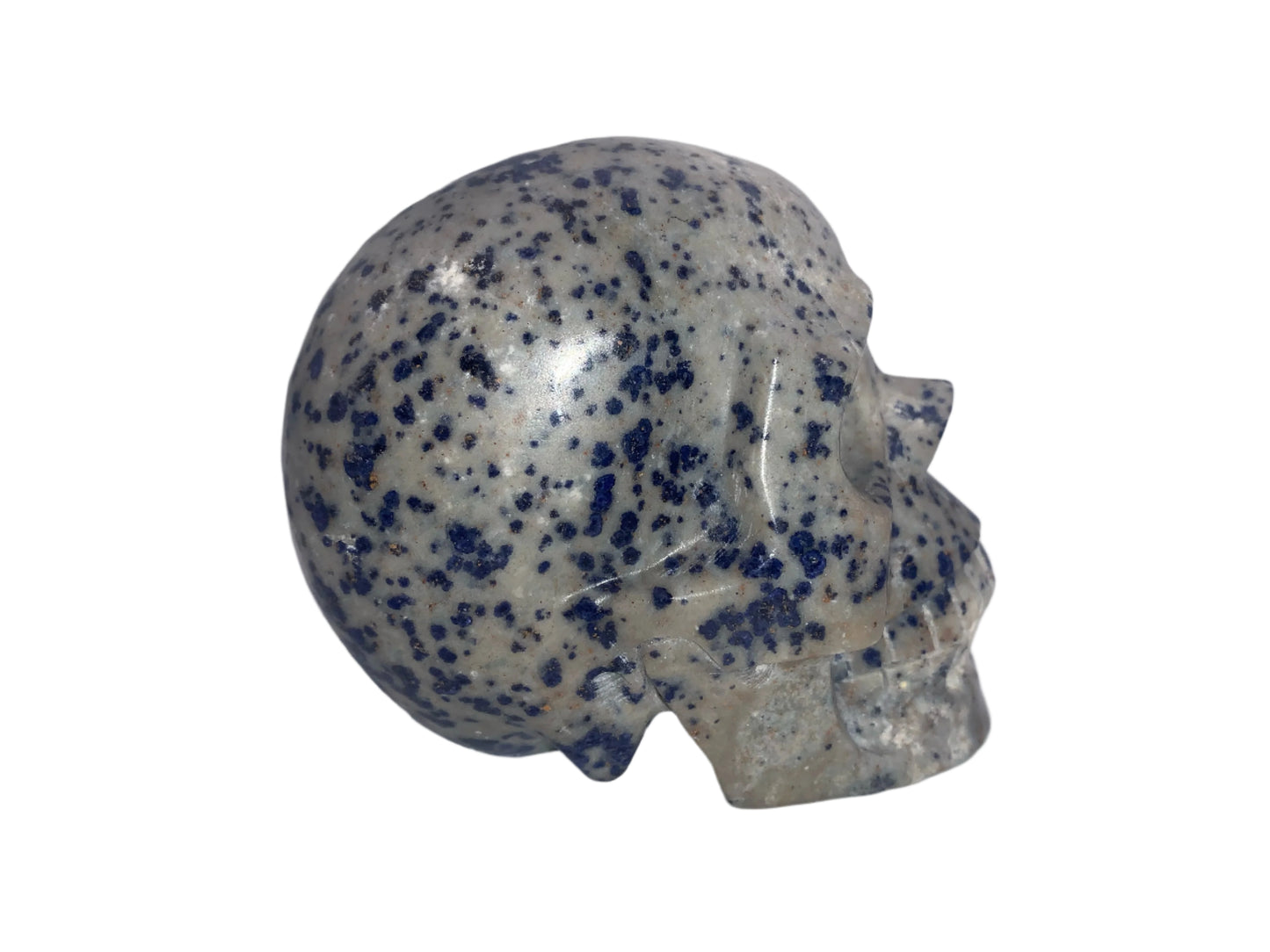 4.3" Raindrop Azurite / K2 Granite Skull
