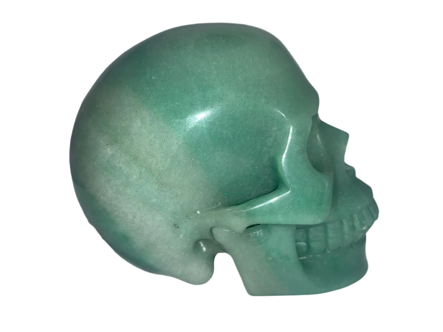 5.3" Green Aventurine Skull