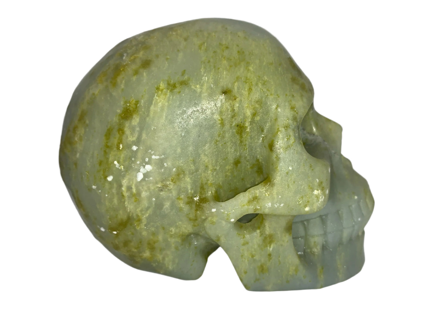 5.2" Opalized Serpentine Marble Skull