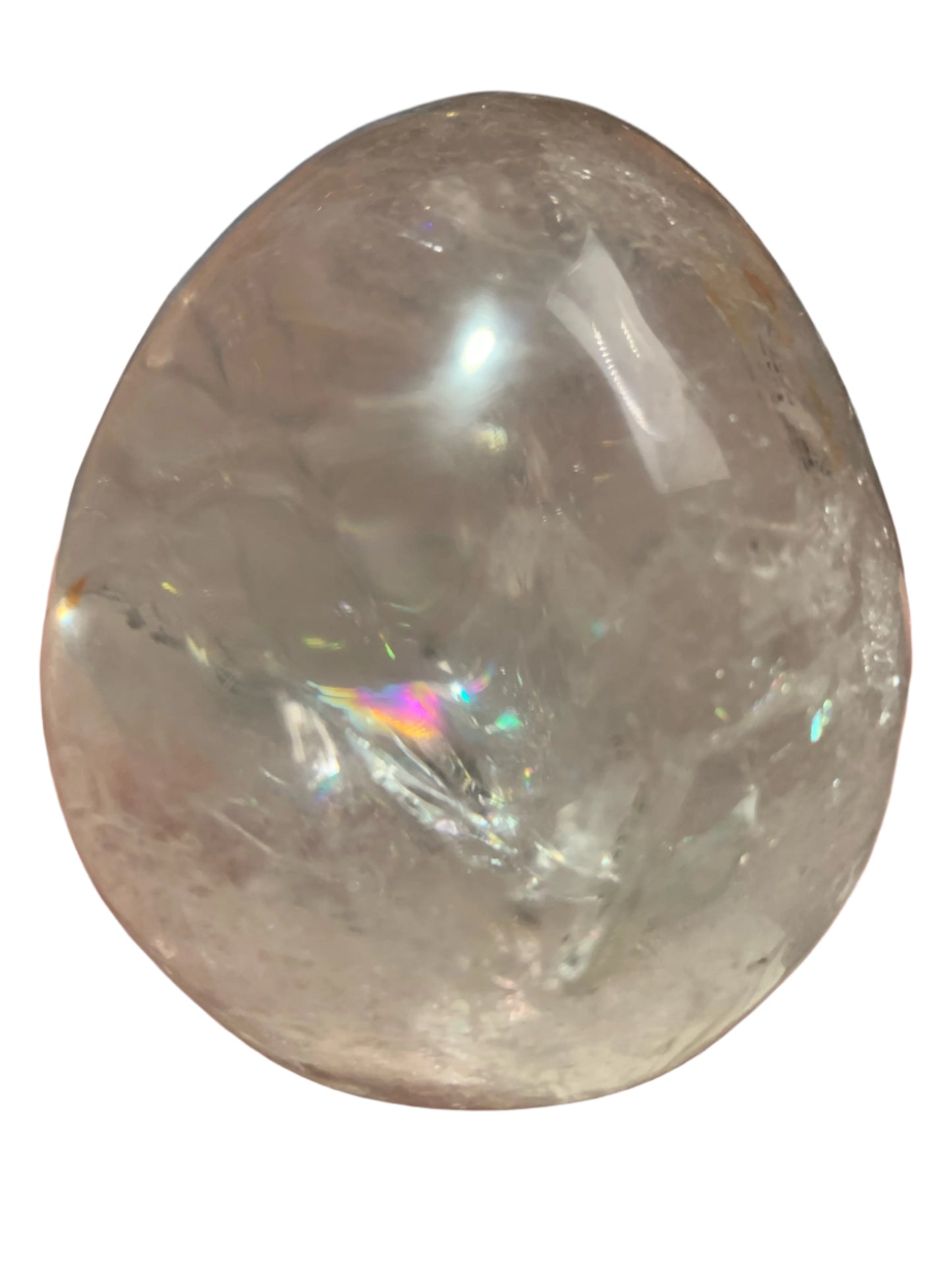 4" Master Healer Alpine Quartz Skull w/ Rainbows