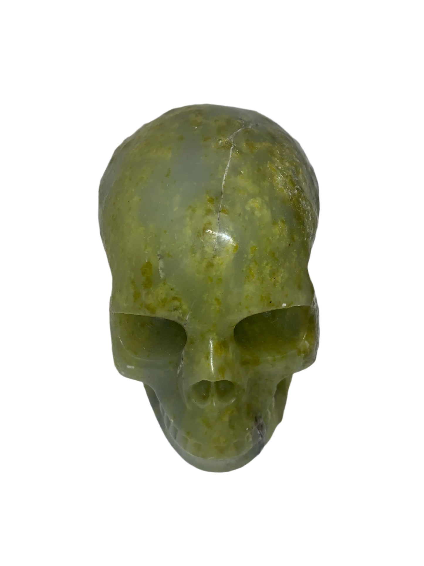 5.2" Opalized Serpentine Marble Skull