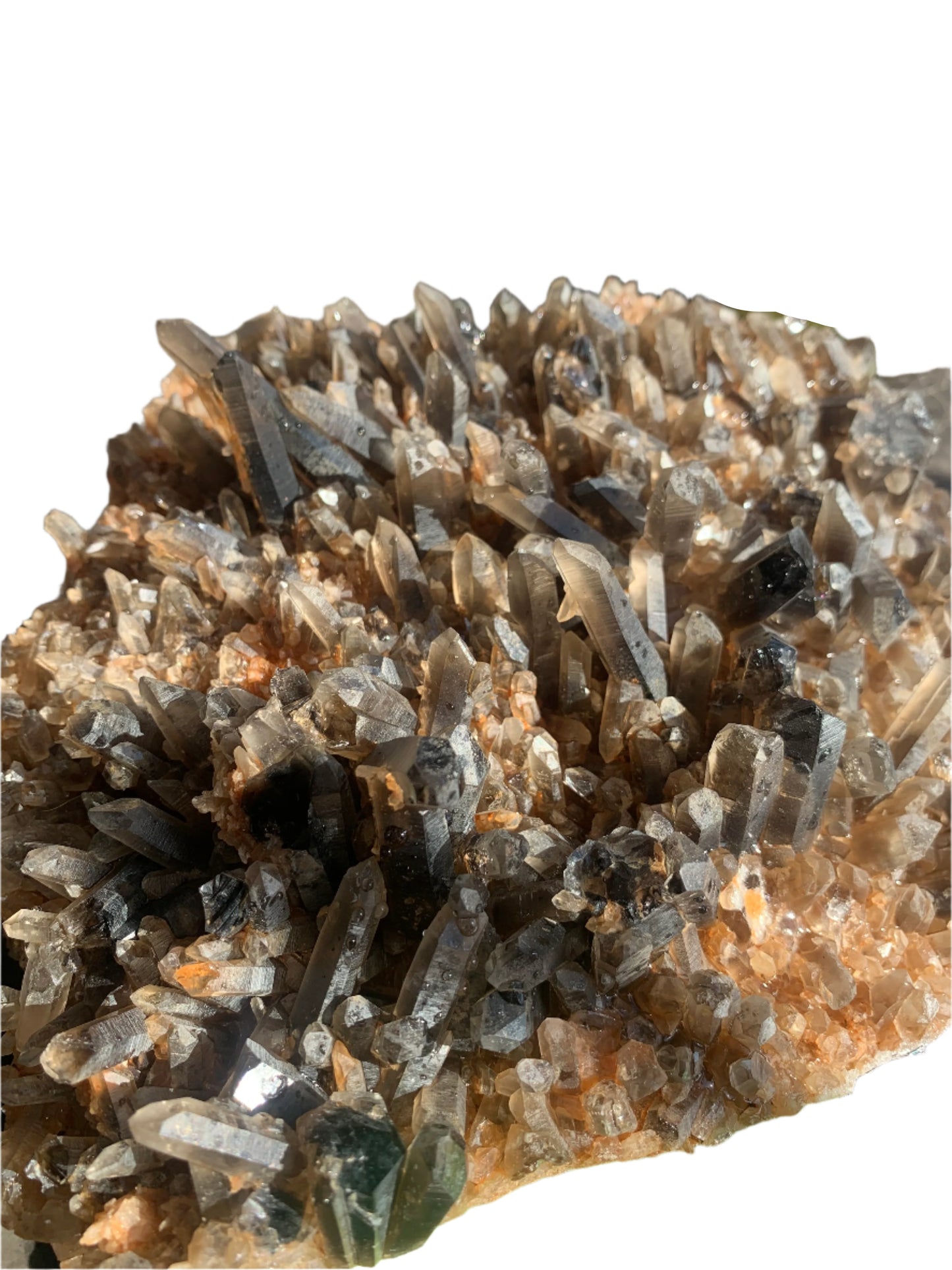 9" Smoky Quartz Cluster