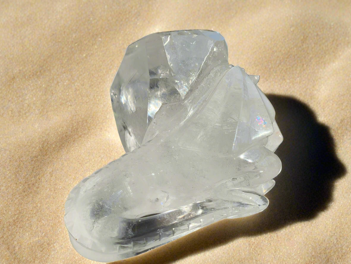 Leandro de Souza Lemurian Sirius Quartz Skull with Dragon