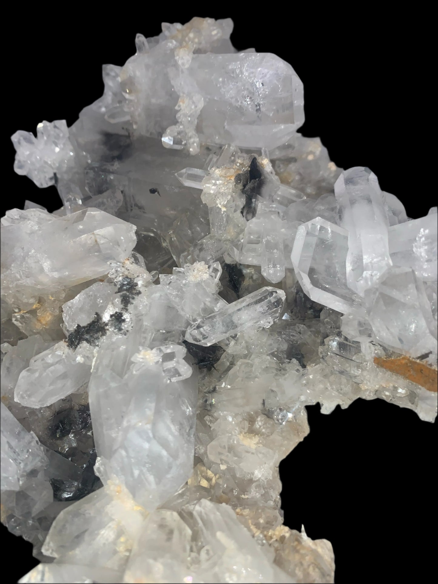 4lb 2oz Quartz & Brookite Cluster w/ Rainbows