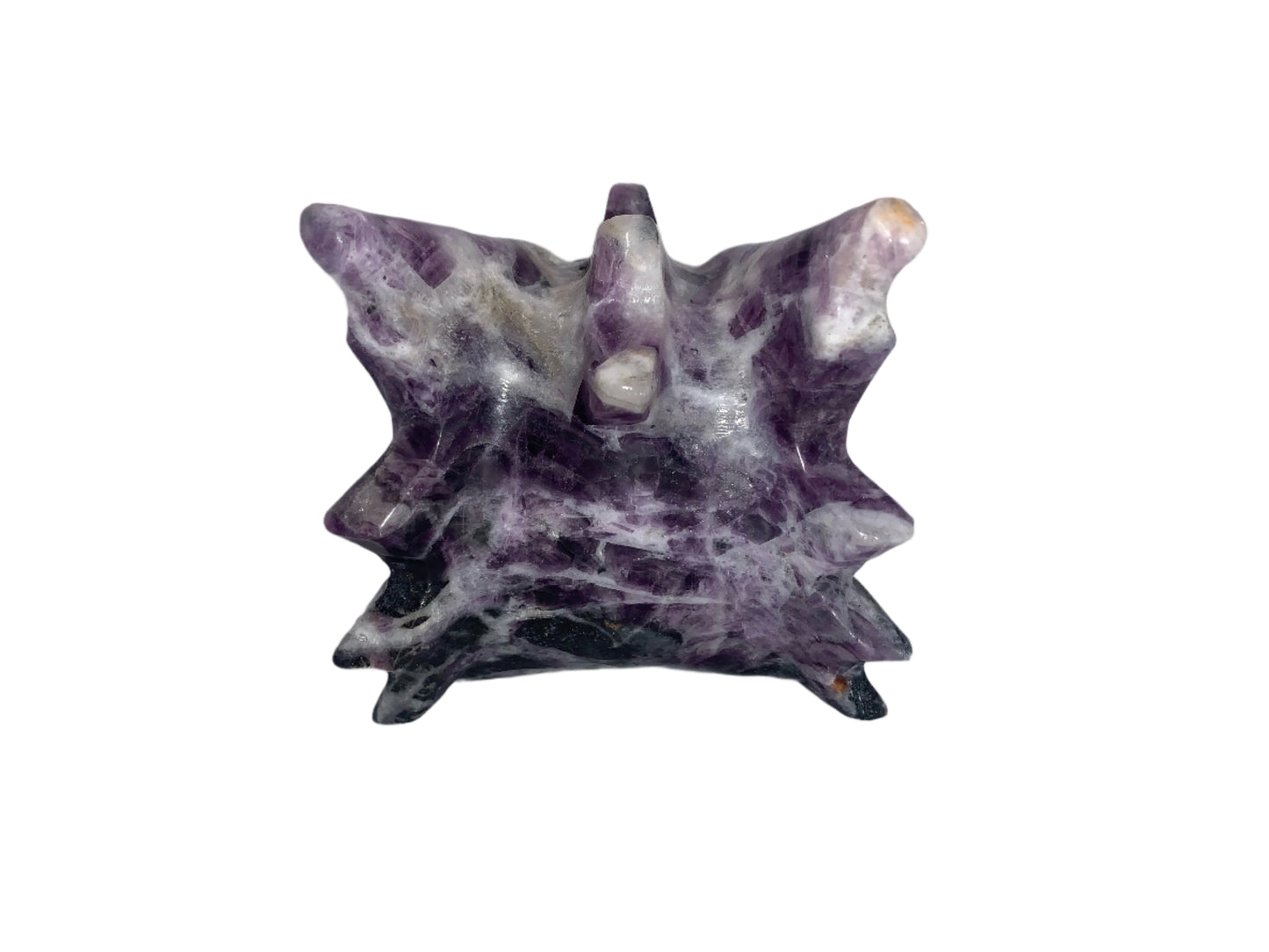 Talla de calavera de dragón de 6" de jadeíta