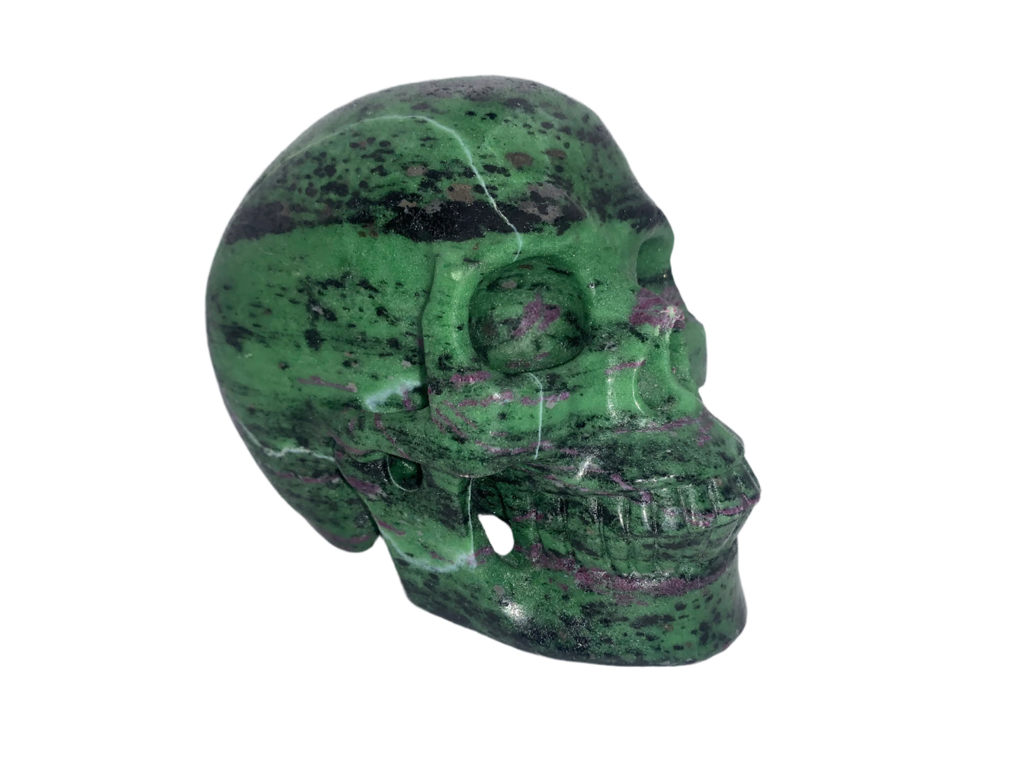 5.3" Ruby Zoisite Skull