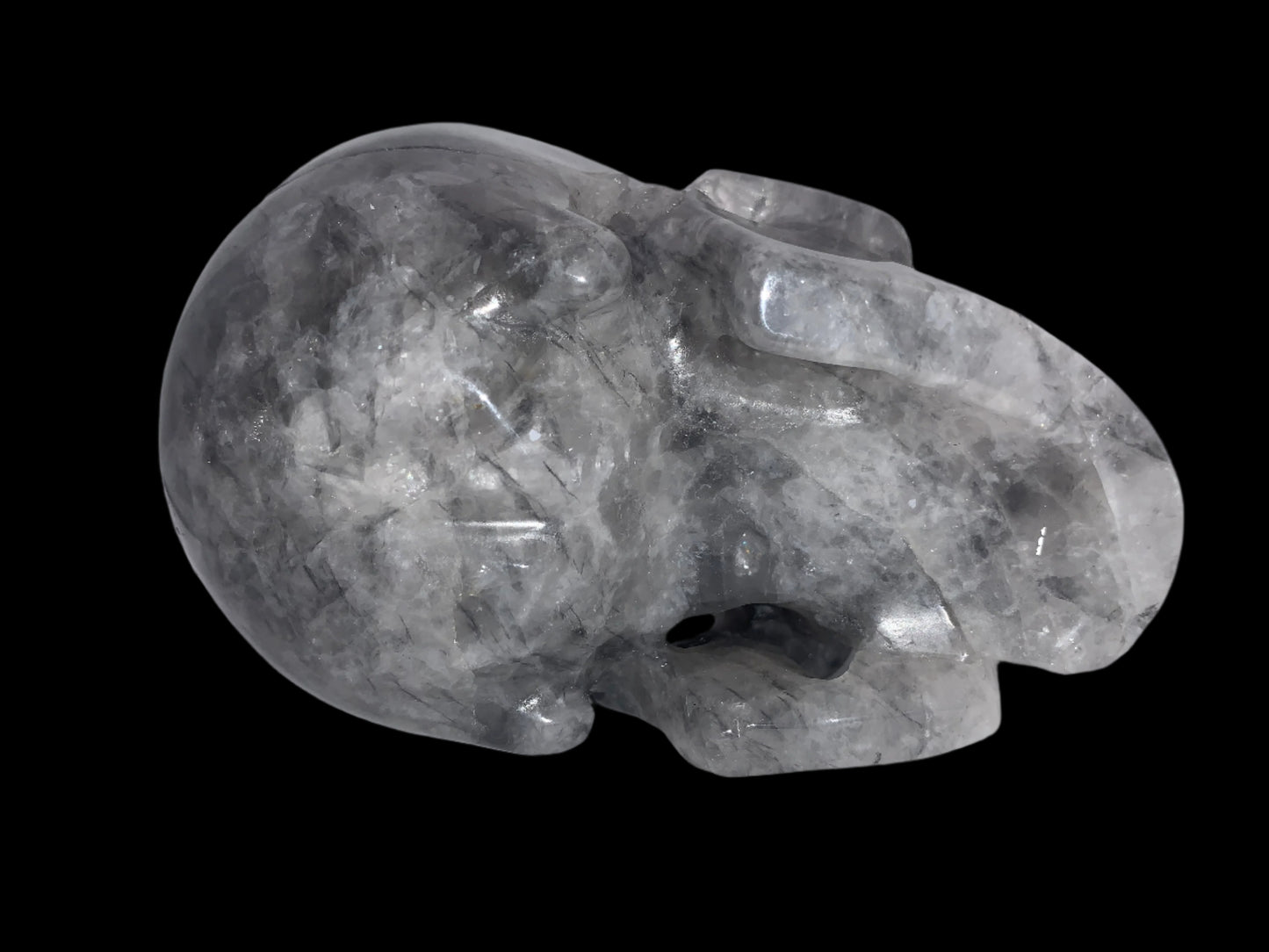 5.4" Gray Quartz Skull