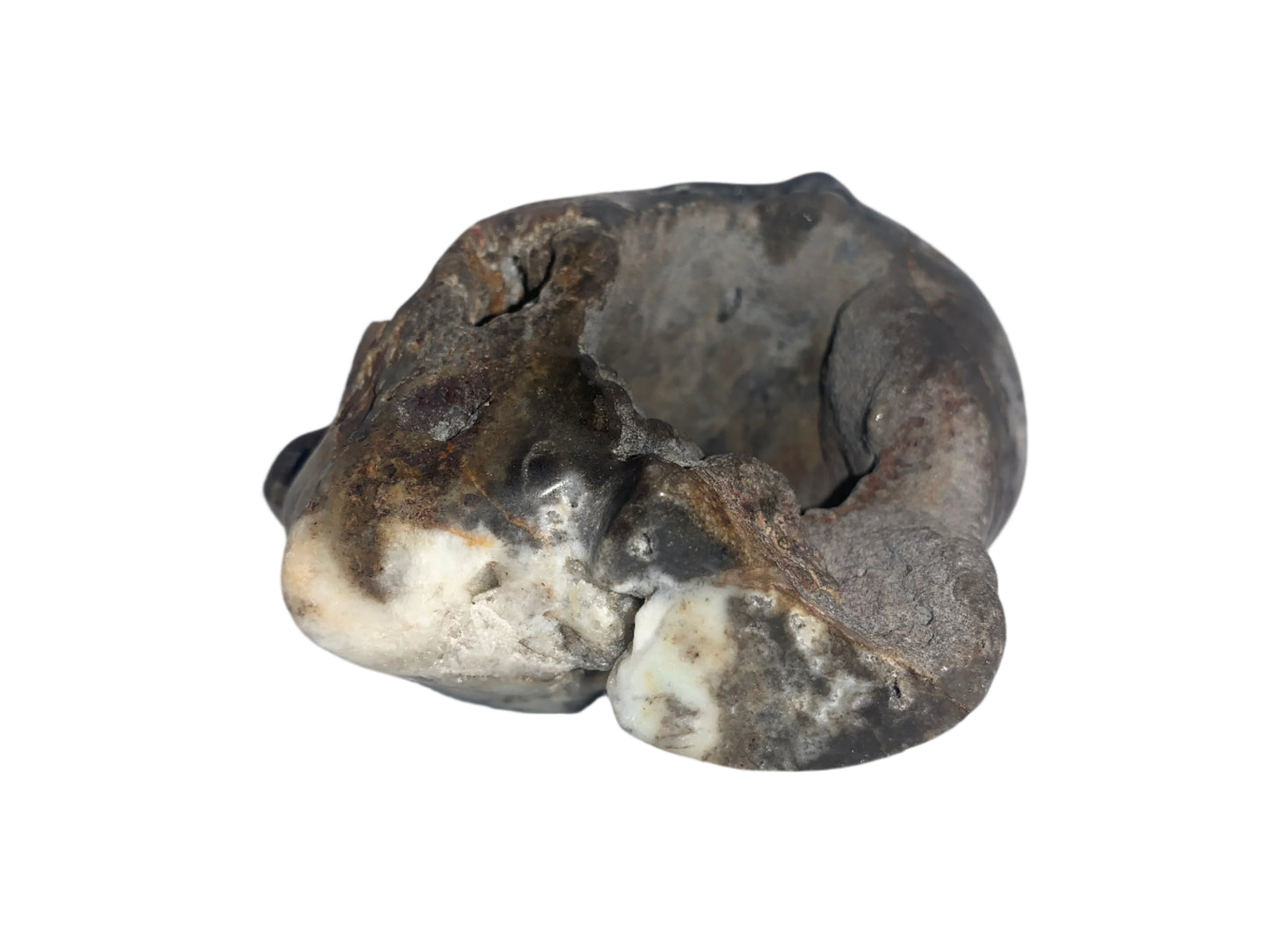 Portal elemental de calavera de ágata mixta de 4,5"