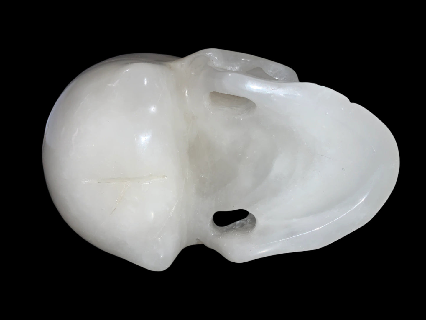 5.5" White Agate Skull