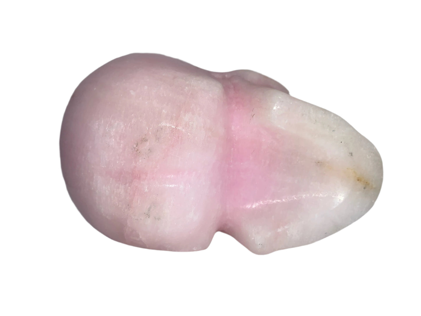 5.2" Rare Pink Aragonite Laughing Skull