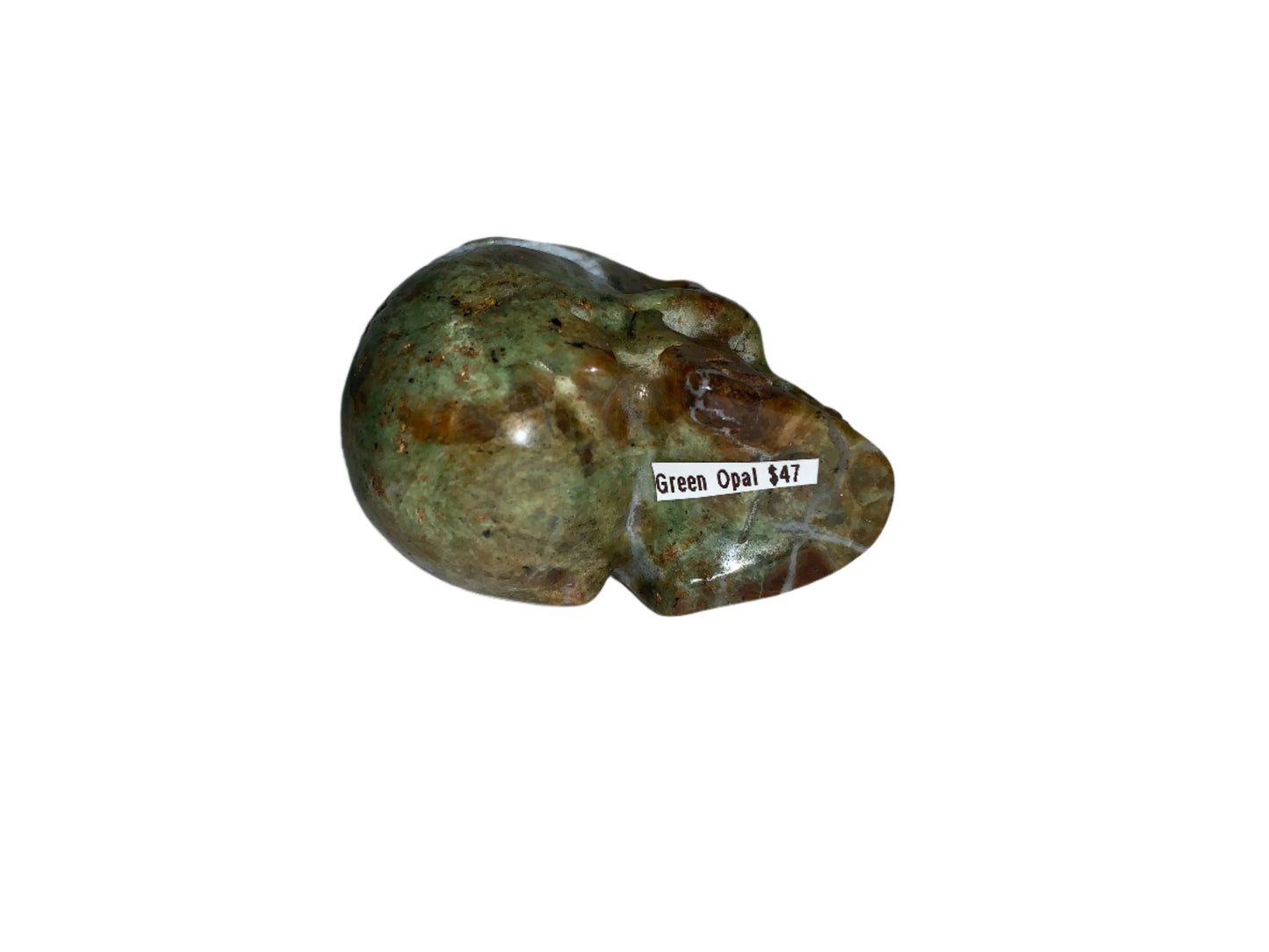 2.2" Green Opal Skull