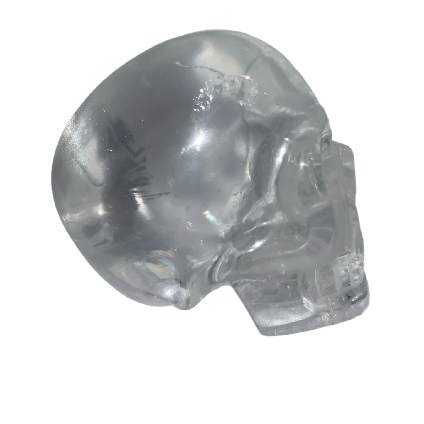 3.4" Alpine Quartz Skull w/ Rainbows