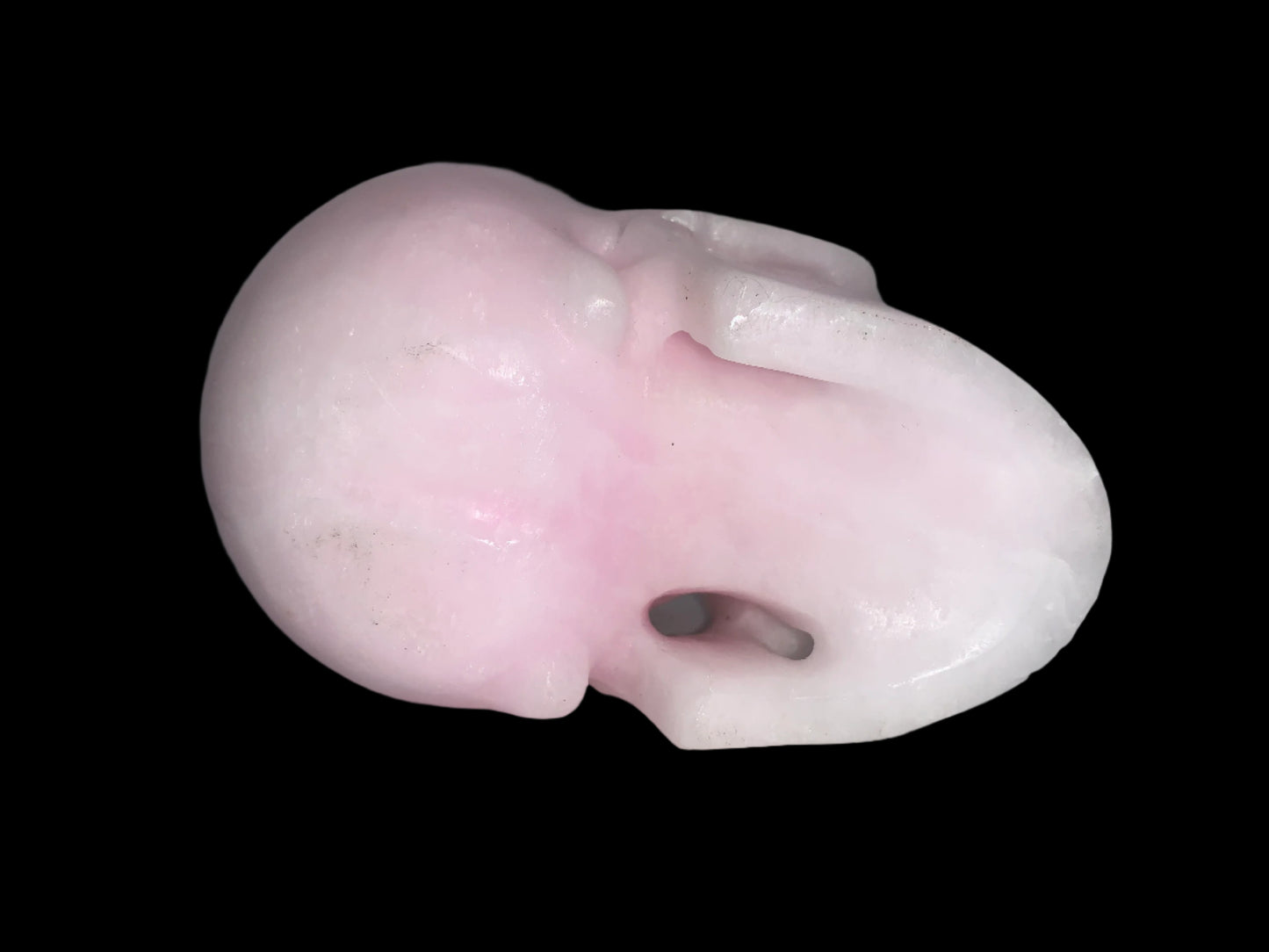 5.3" Pink Aragonite Skull