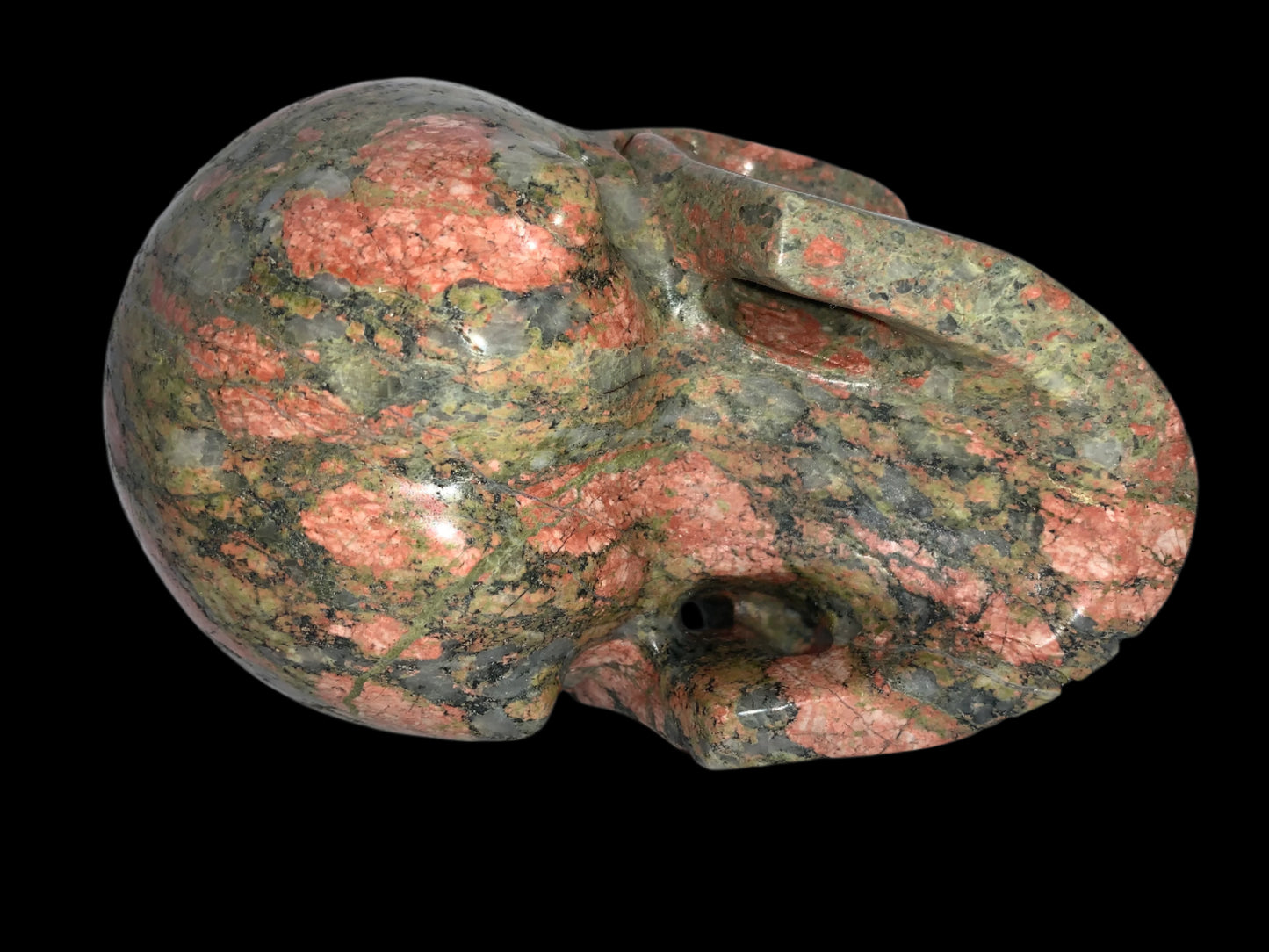 5.4" Unakite Jasper Skull