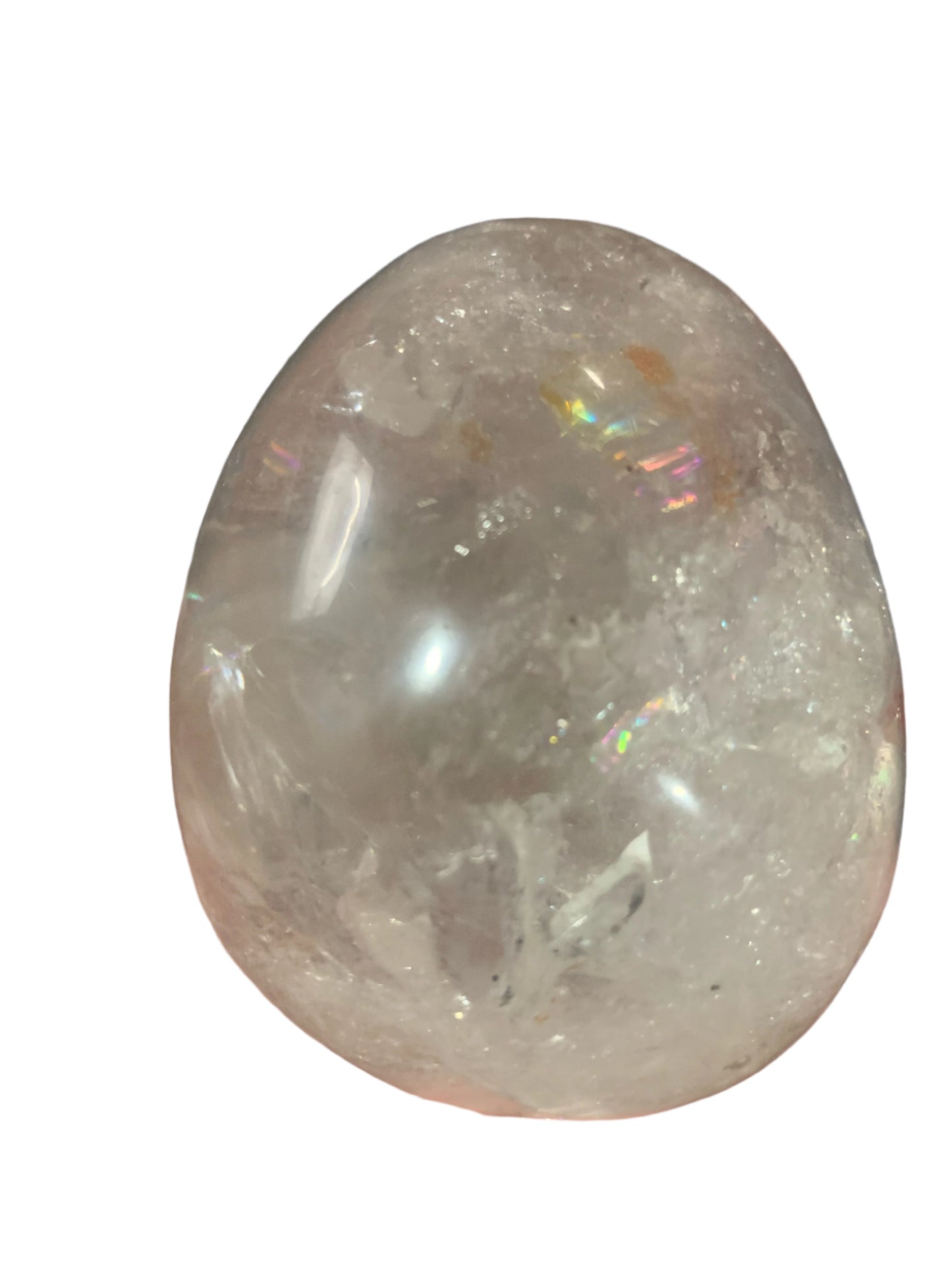 4" Master Healer Alpine Quartz Skull w/ Rainbows