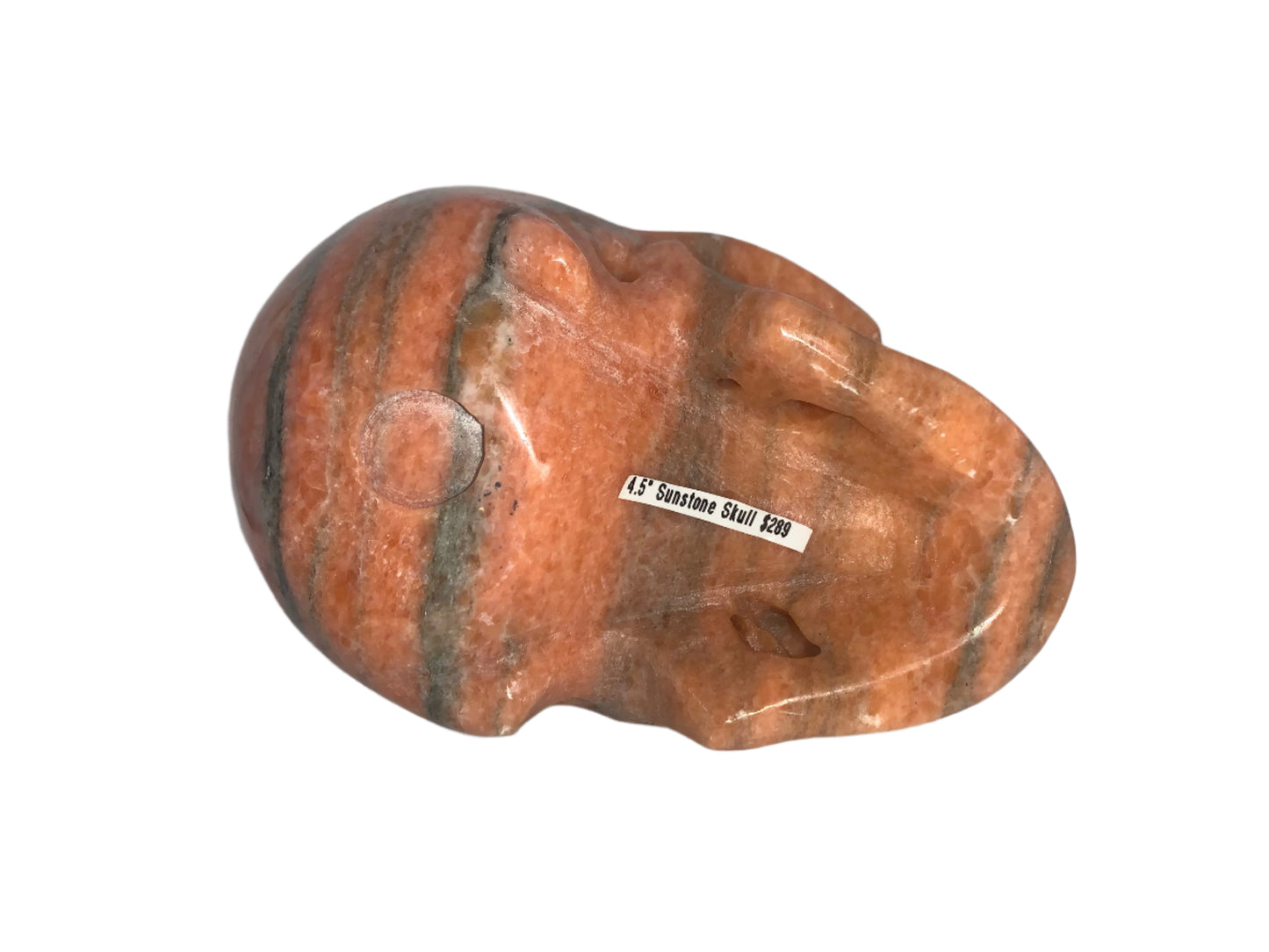 Cráneo de piedra solar de 4,7"
