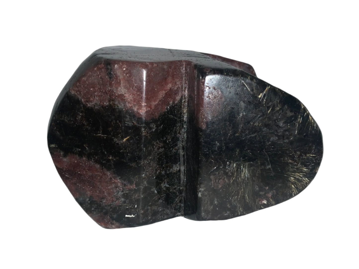 4.5" Garnet & Astrophyllite Skull