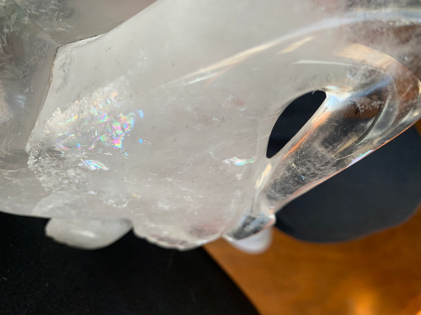 Leandro de Souza Lemurian Sirius Quartz Skull with Dragon